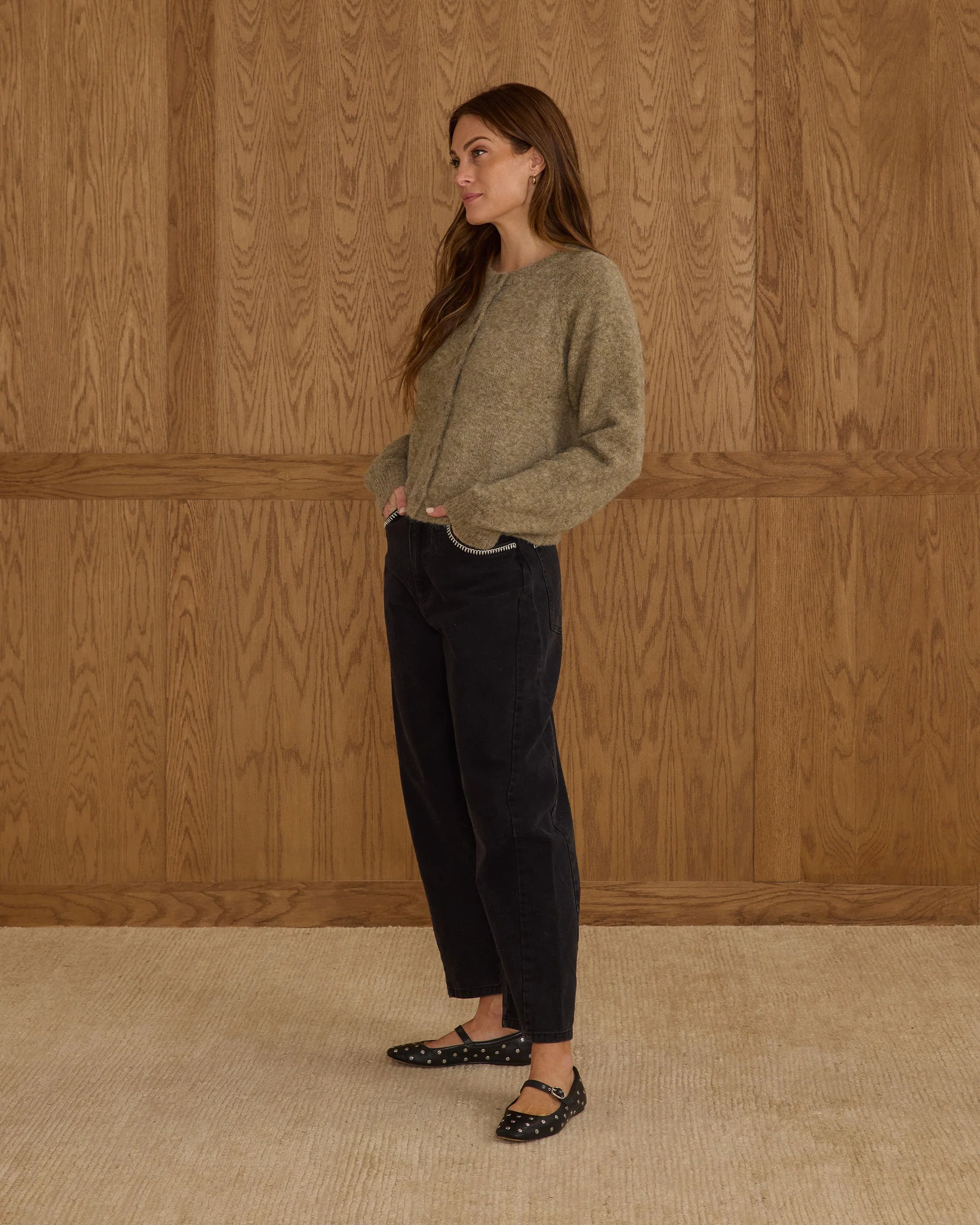 Fuzzy Cardigan | Evergreen - Image 4