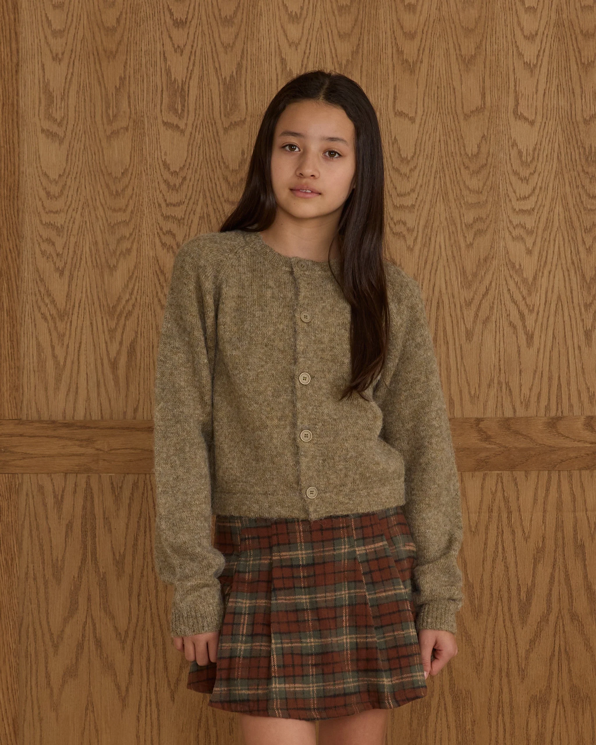 Fuzzy Cardigan || Evergreen - Teen - Image 3
