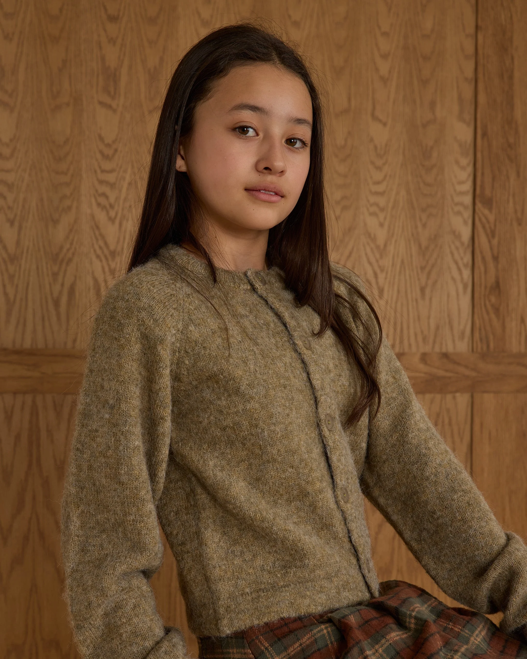 Fuzzy Cardigan || Evergreen - Teen - Image 6