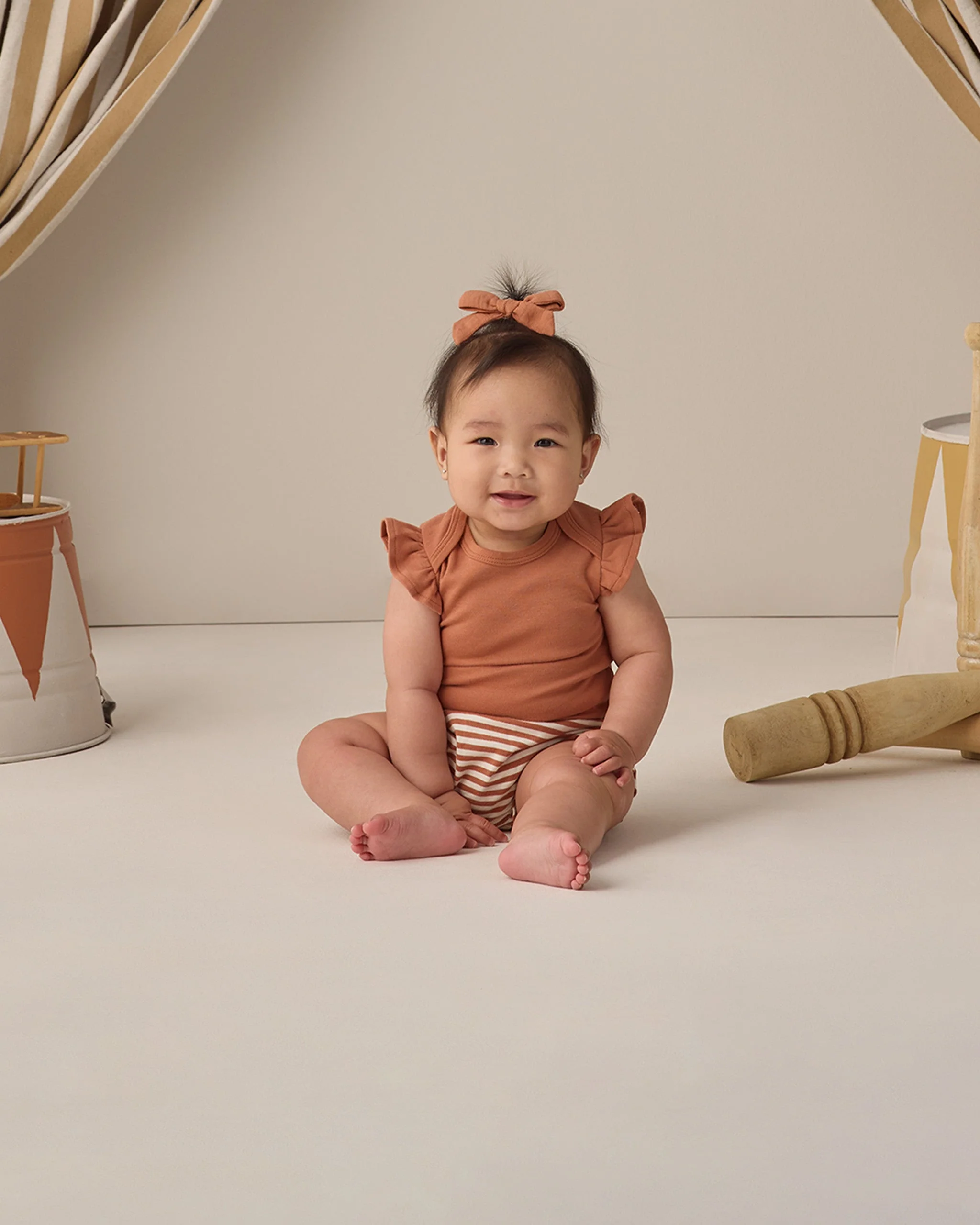 Gathered Bloomer Poppy Stripe - Image 3