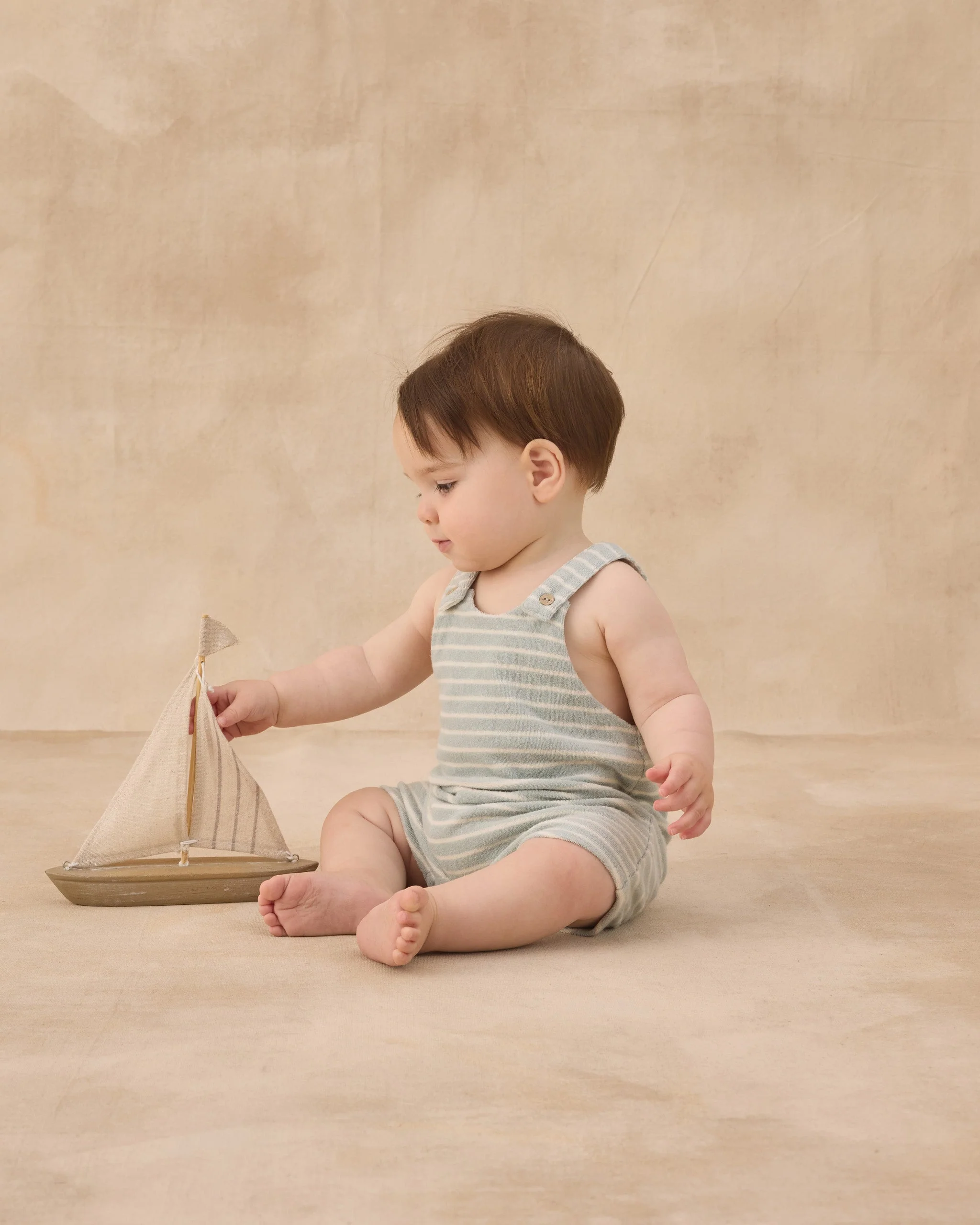 Gio Romper Seafoam Terry Stripe - Image 3