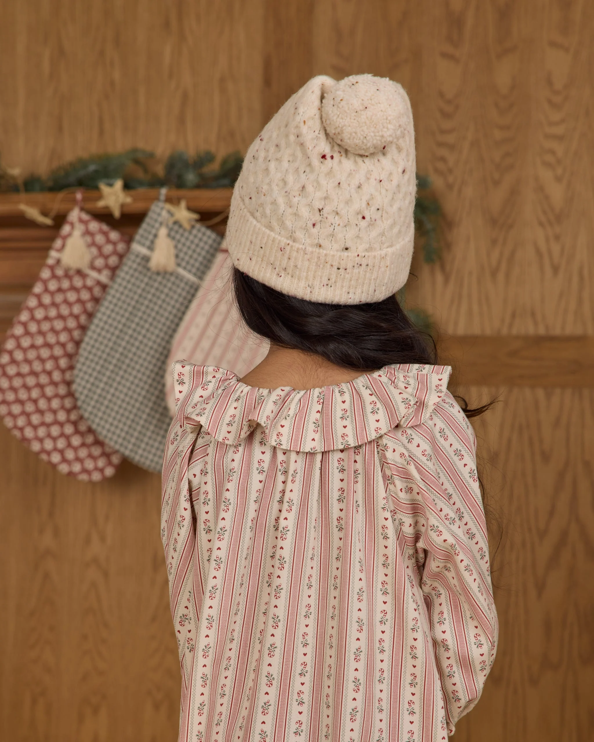 Girl's Nightgown || Candy Cane Stripe - Image 3