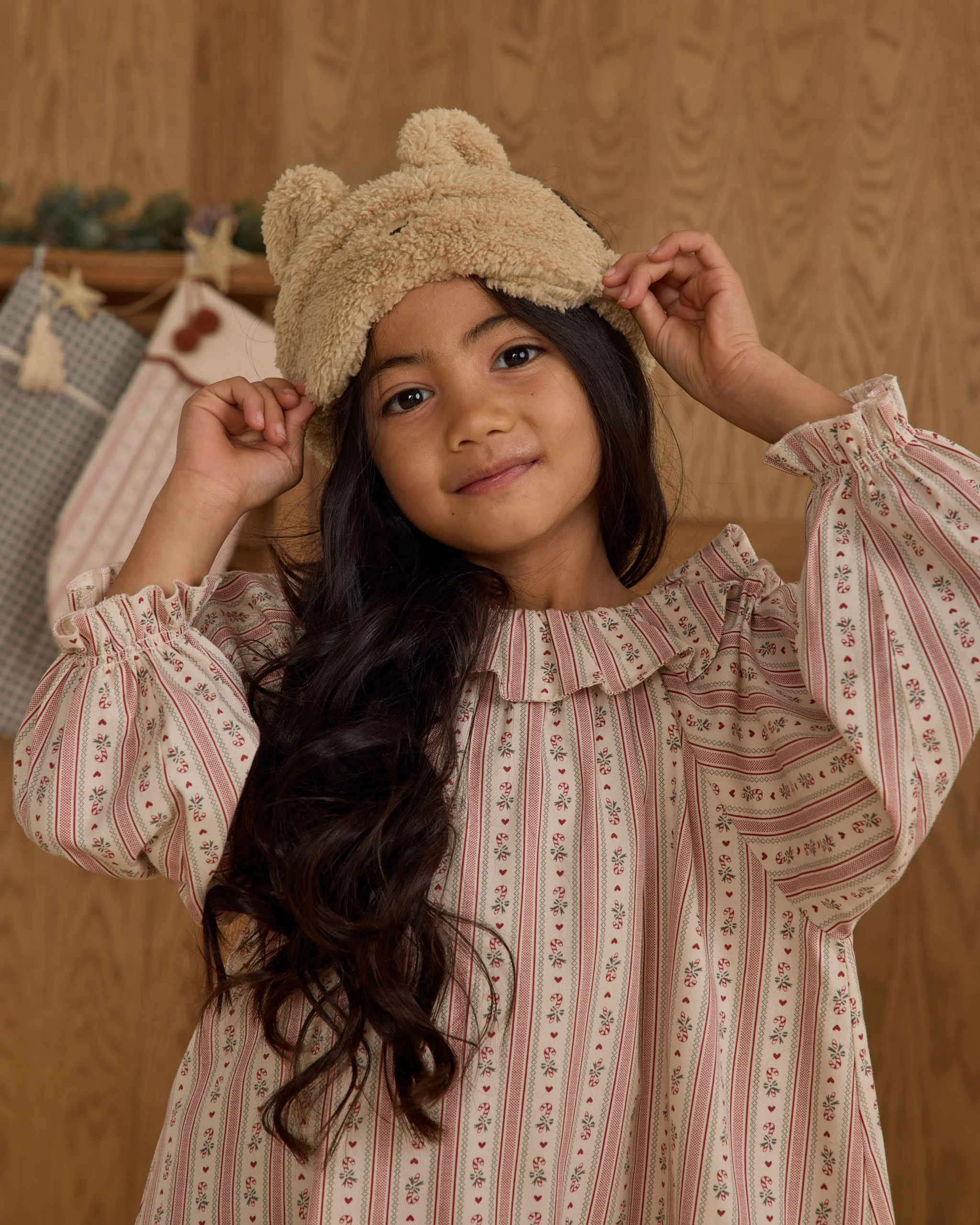 Girl's Nightgown || Candy Cane Stripe - Image 4
