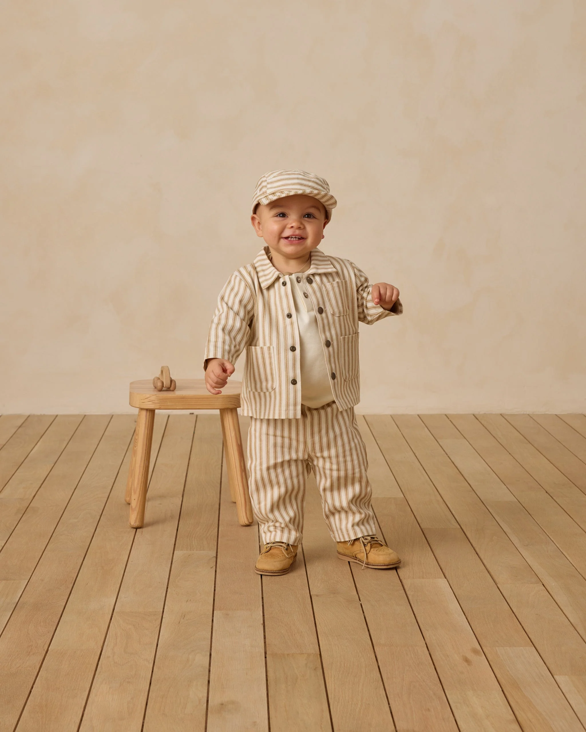 Grayson Pant || Gold Pinstripe - Image 2