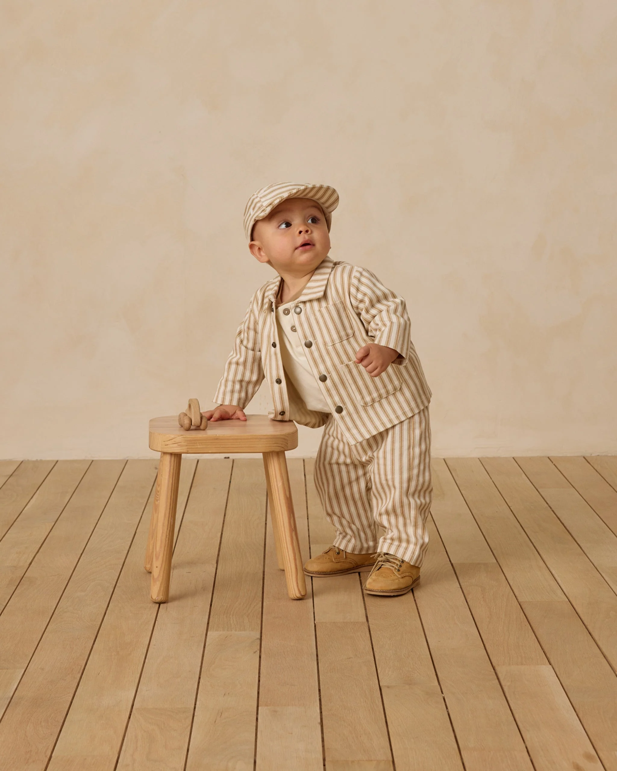 Grayson Pant || Gold Pinstripe - Image 3