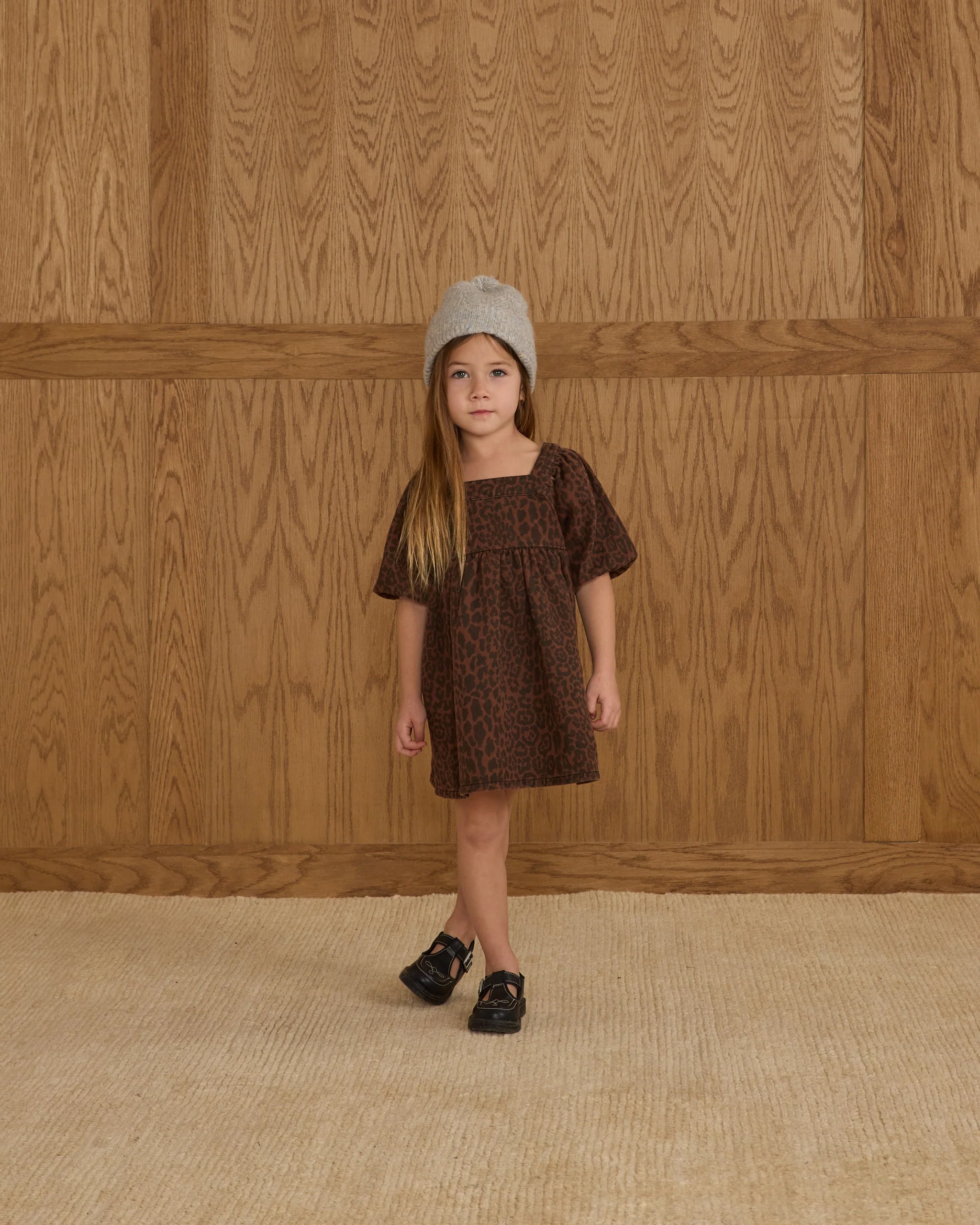 Gretta Babydoll Dress || Leopard - Image 3