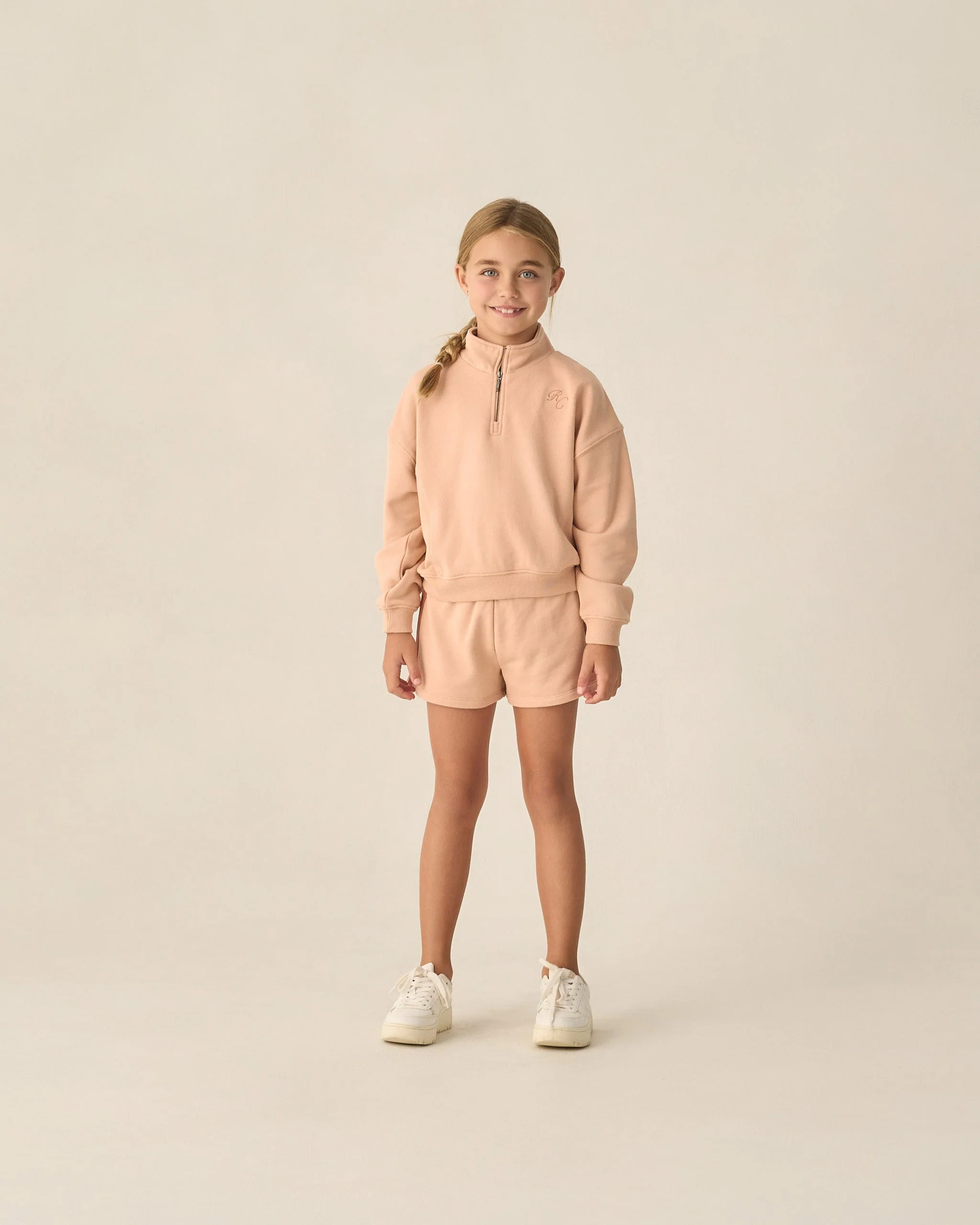 Half Zip Sweatshirt Melon - Image 2
