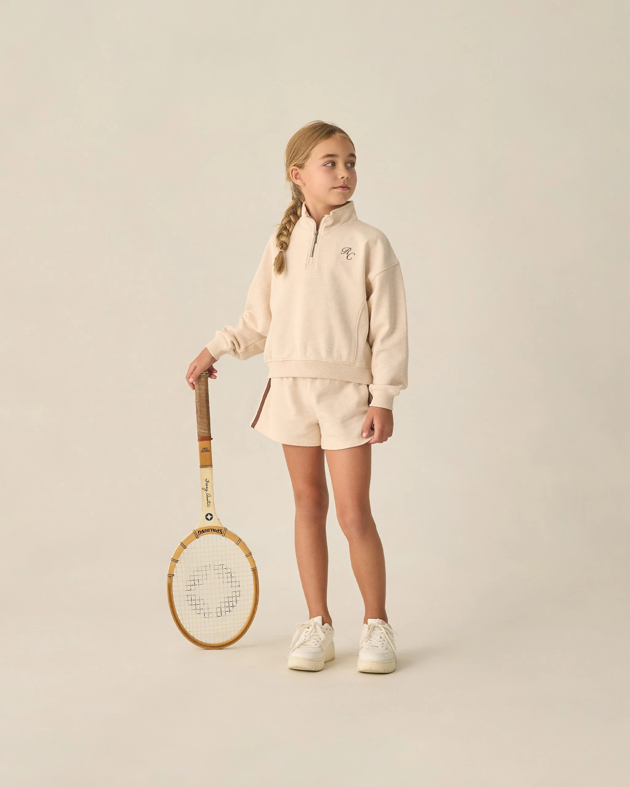 Half Zip Sweatshirt Shell Heathered - Image 5
