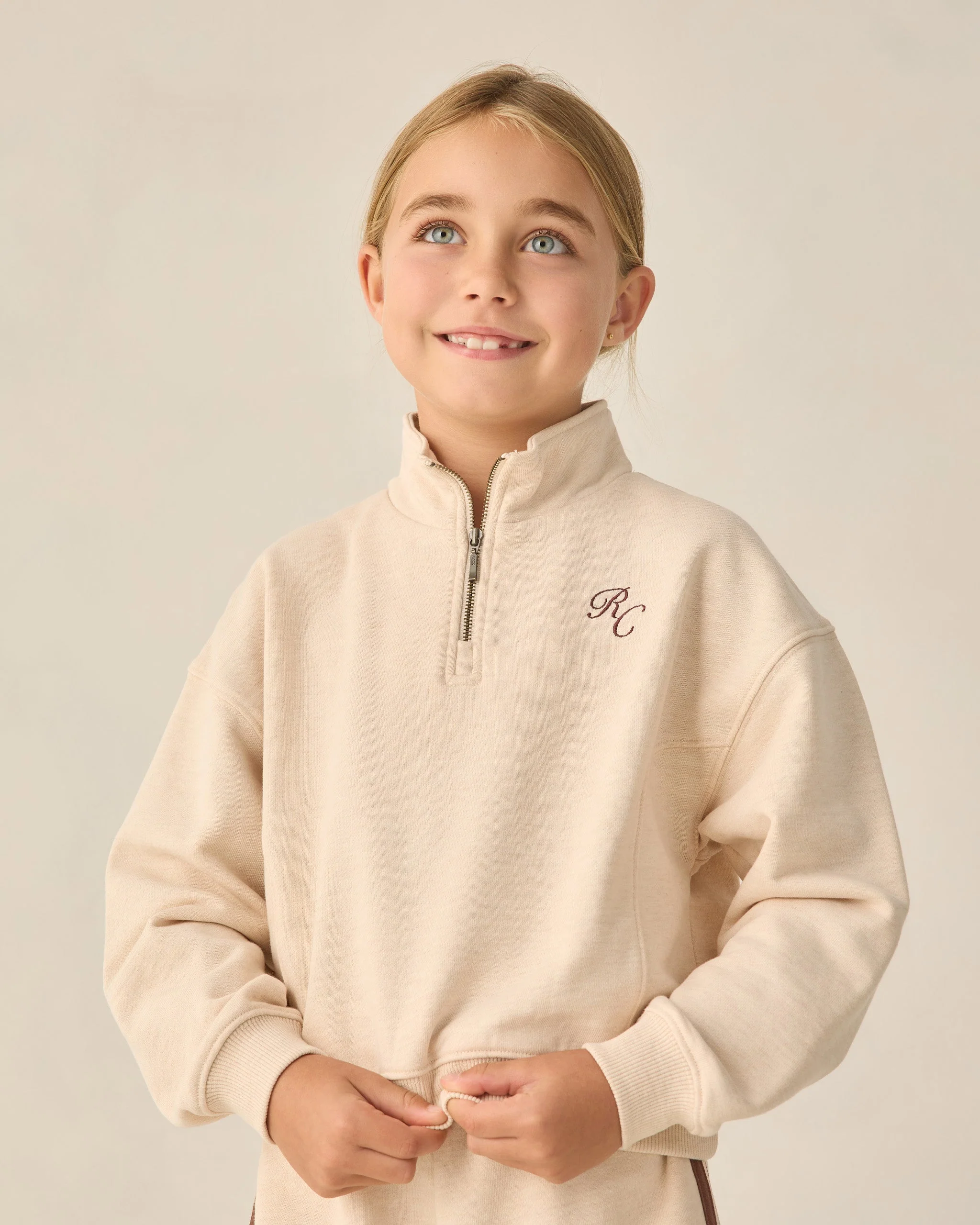 Half Zip Sweatshirt Shell Heathered - Image 6