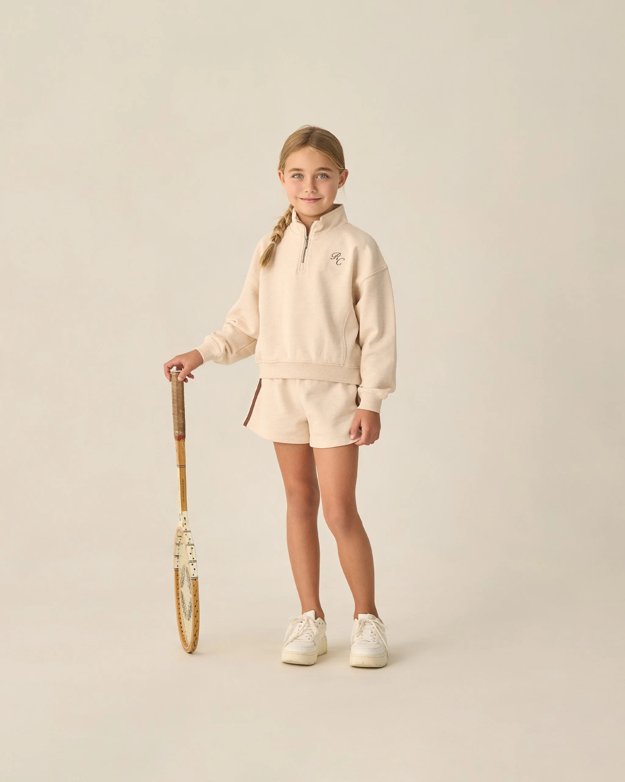 Half Zip Sweatshirt Shell Heathered - Image 7