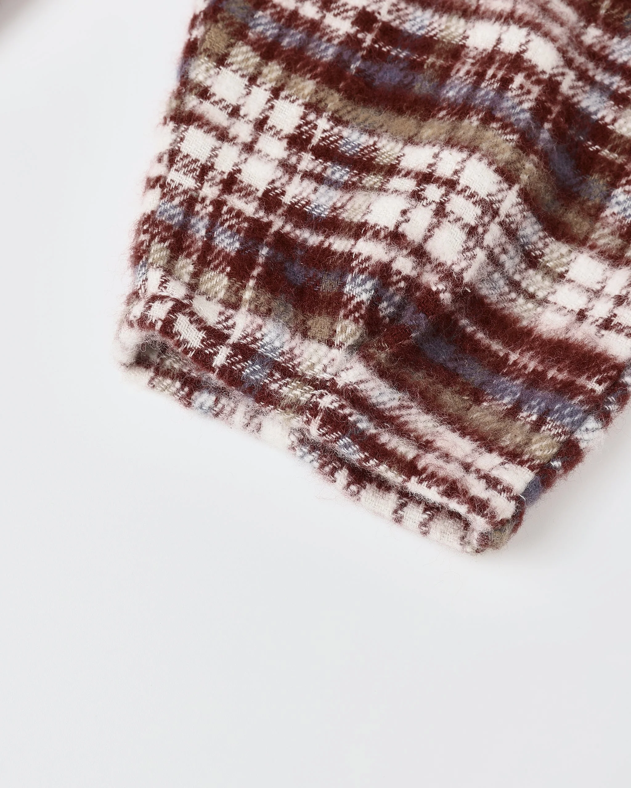 Hayes Jumpsuit || Burgundy Plaid - Image 2