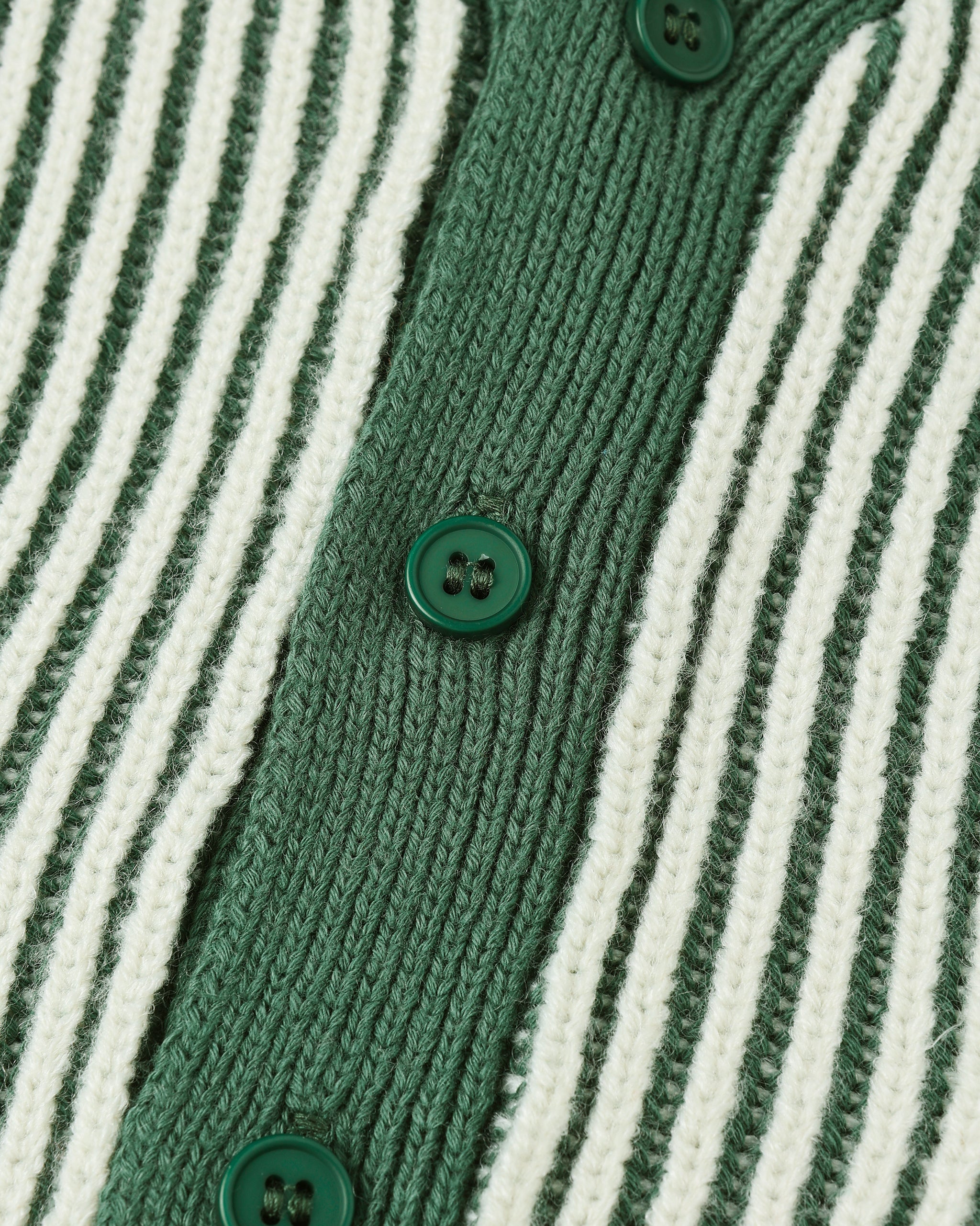 Haywood Cardigan || Green Stripe - Image 4