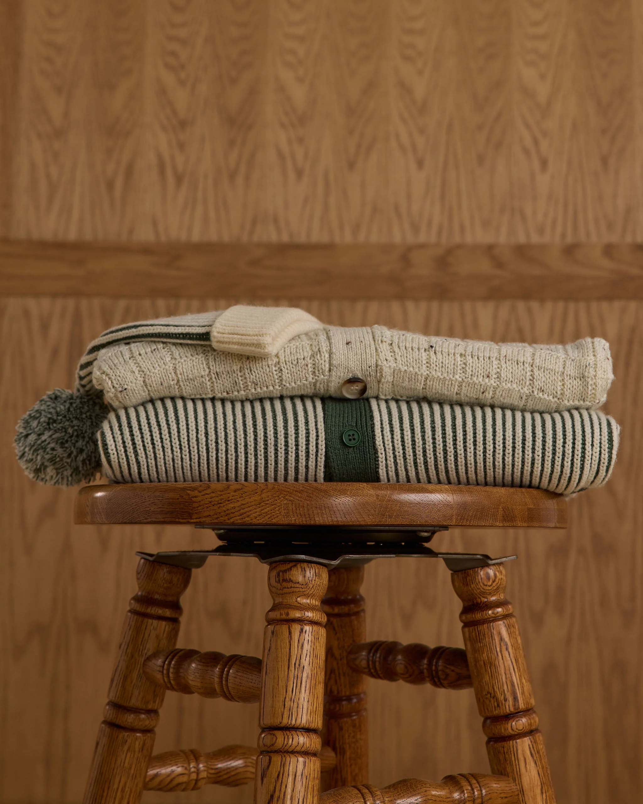 Haywood Cardigan || Green Stripe - Image 5