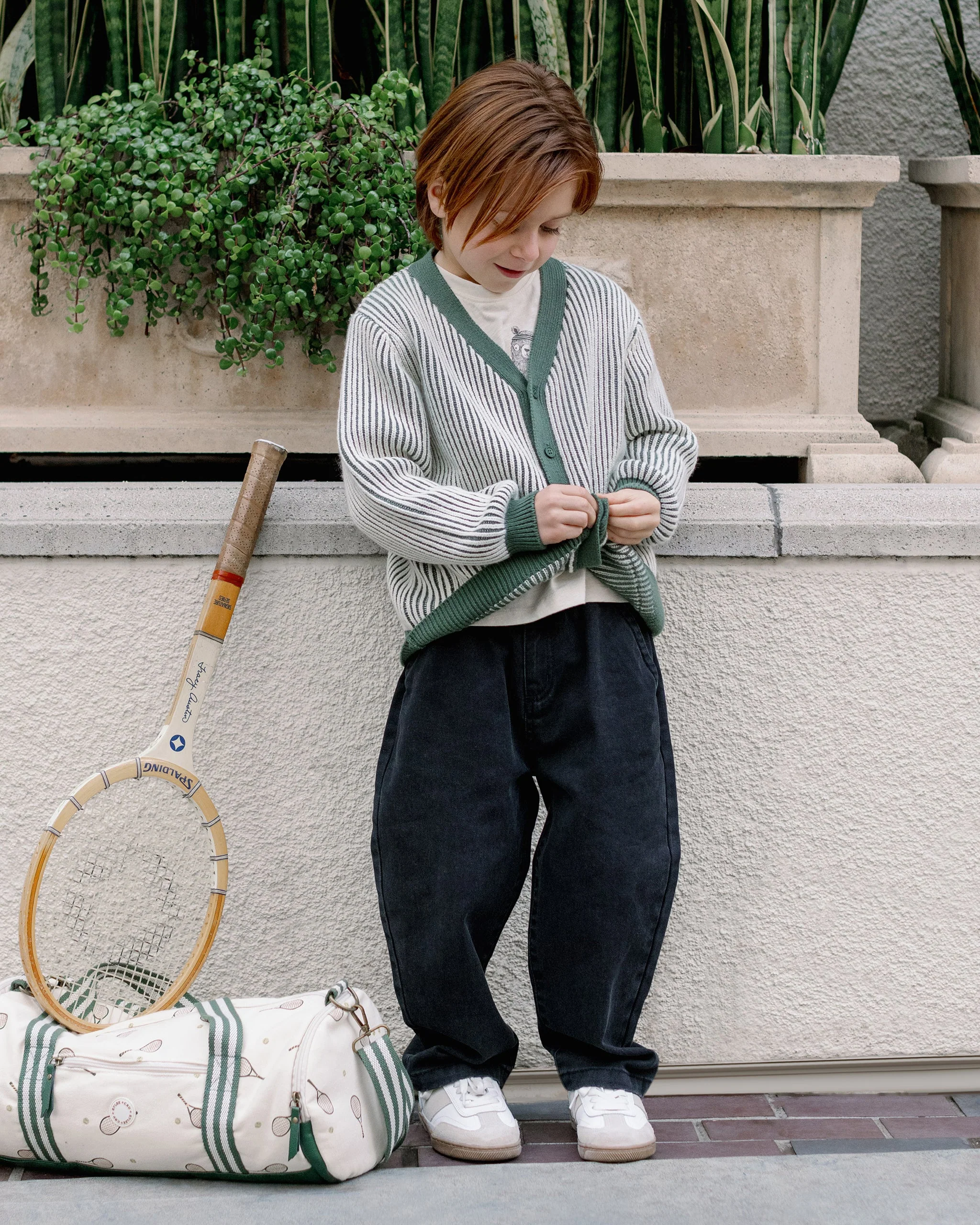 Haywood Cardigan || Green Stripe - Image 6