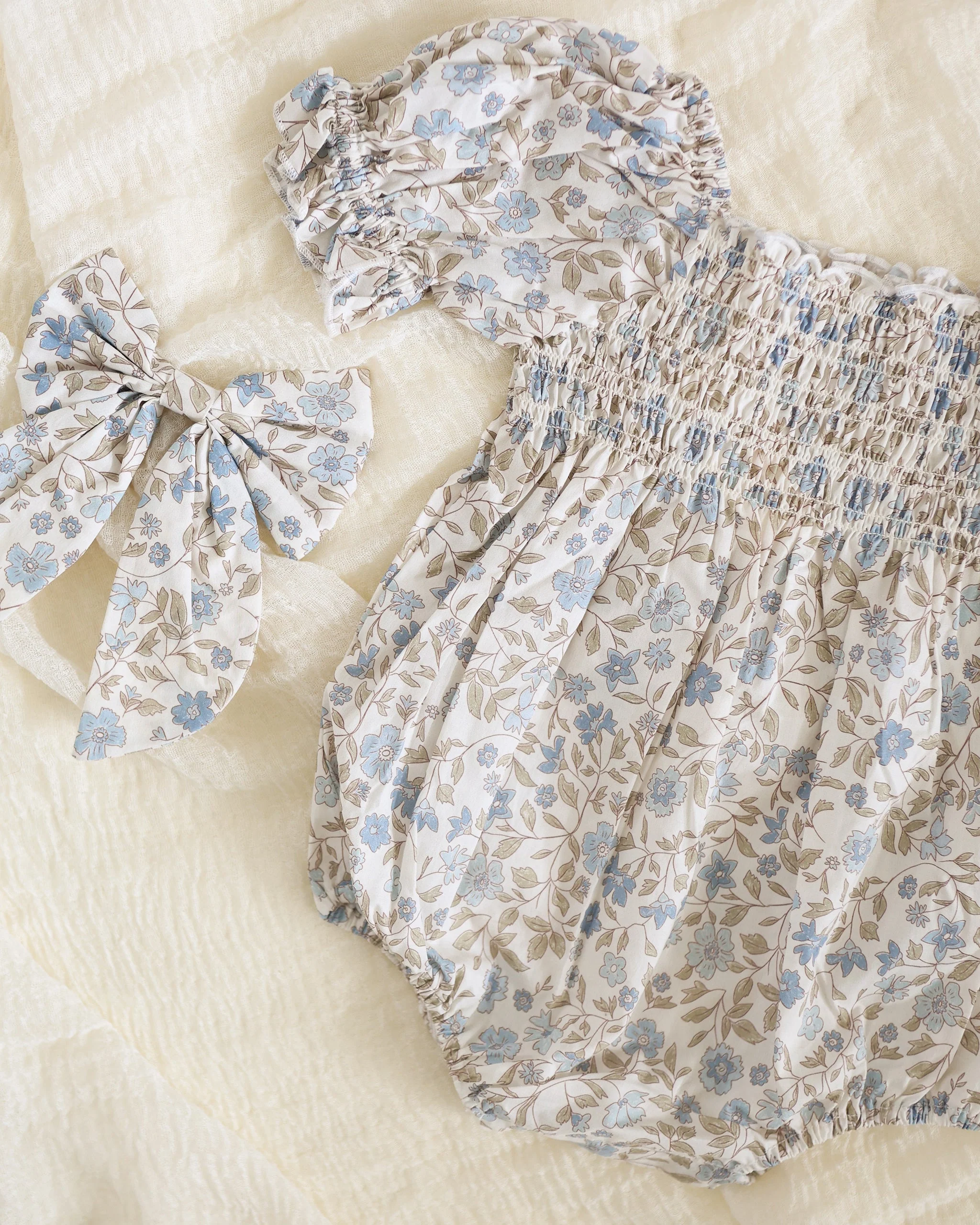Hazel Romper | Blue Garden - Image 5