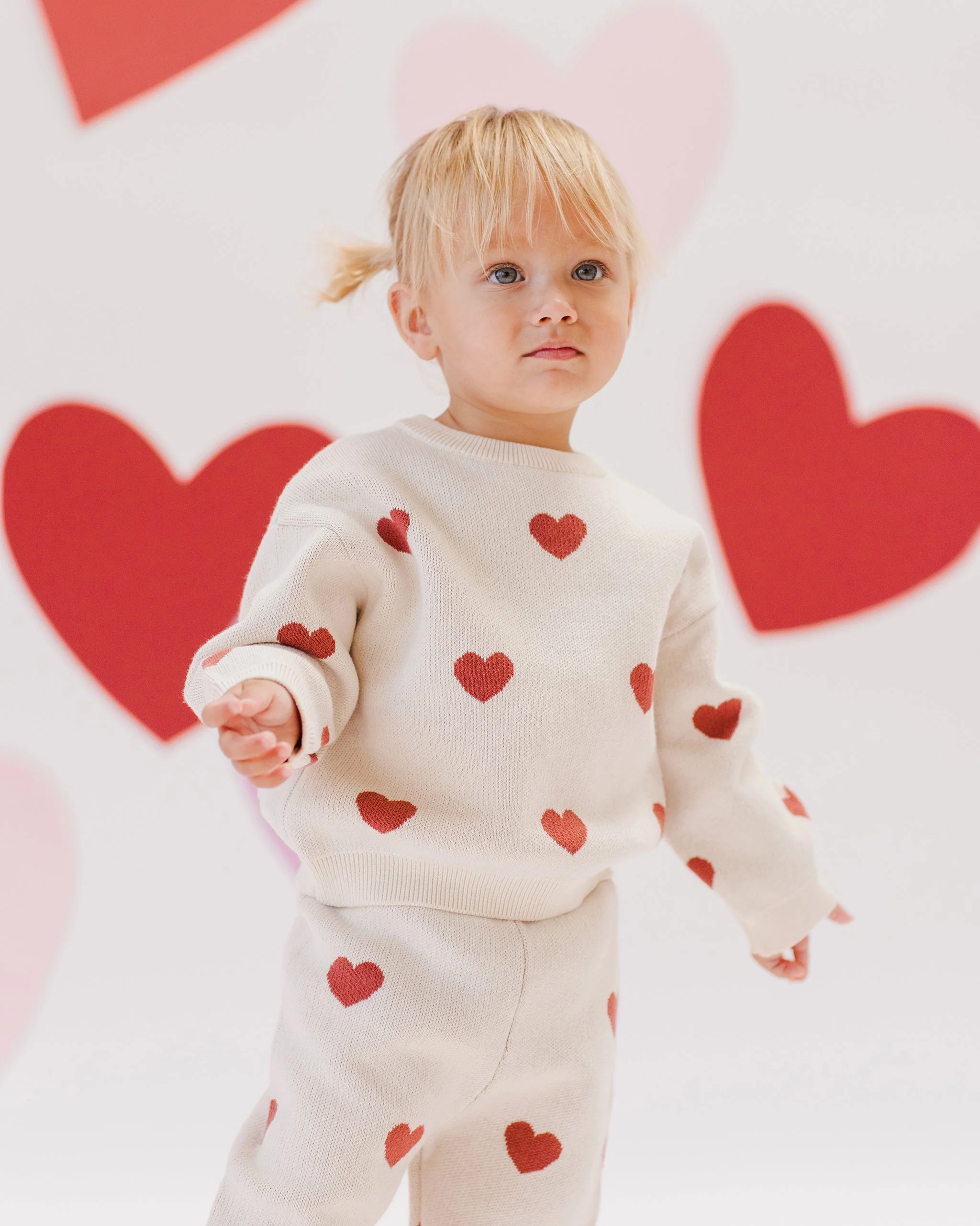 Heart Knit Pants || Natural - Image 5