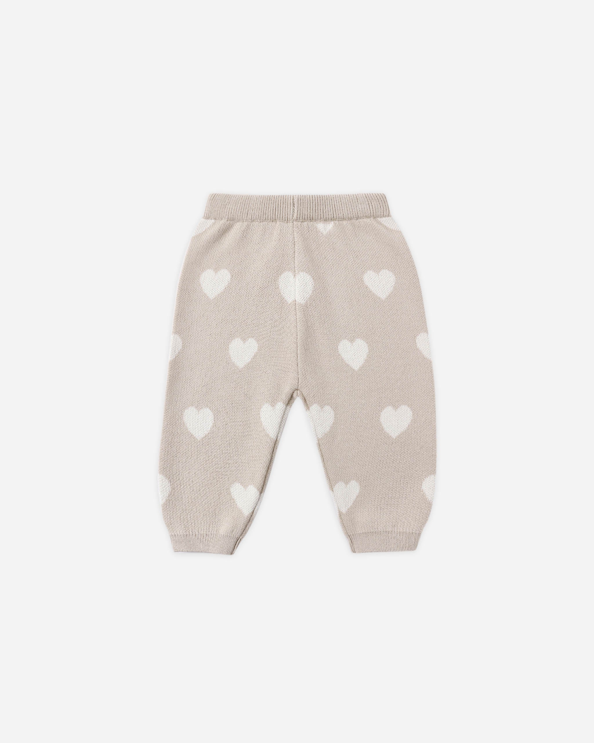 Heart Knit Pants Oat