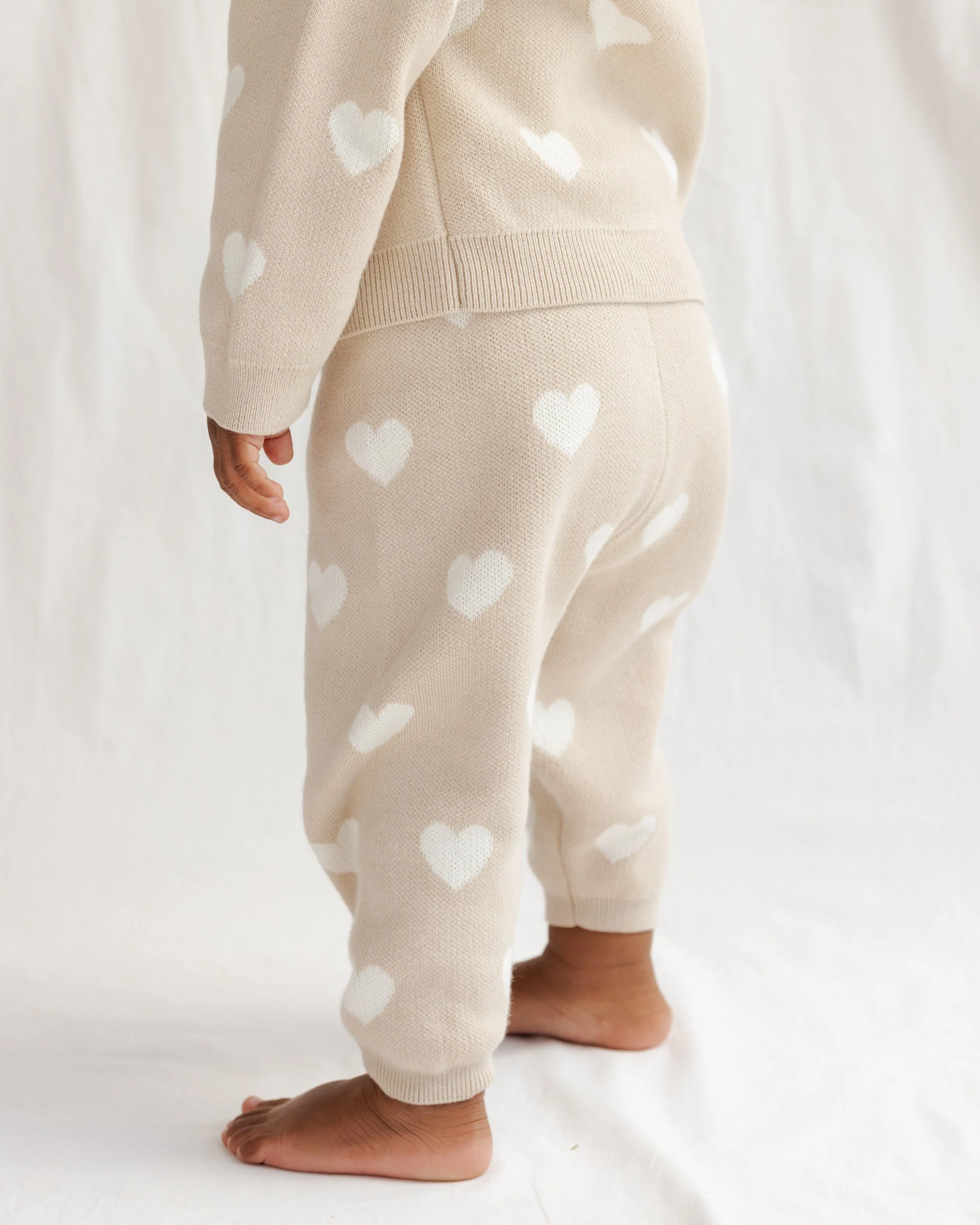Heart Knit Pants Oat - Image 4