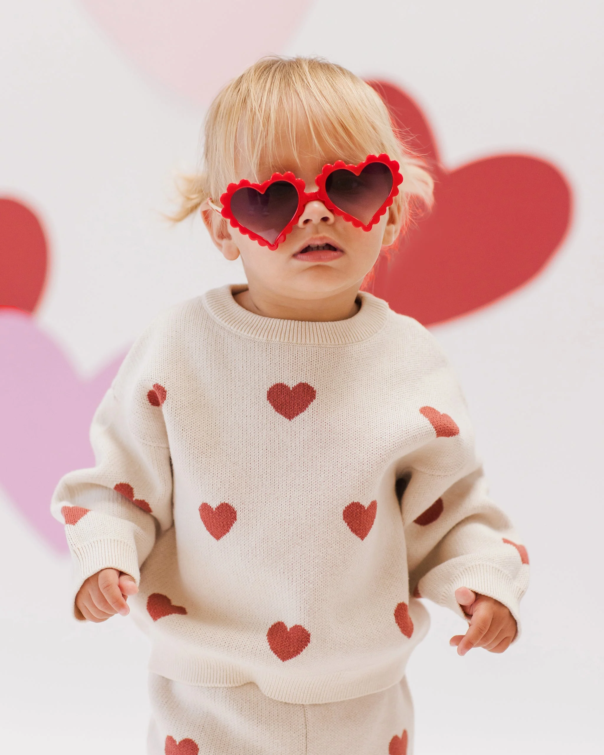 Heart Knit Sweater || Natural - Image 2