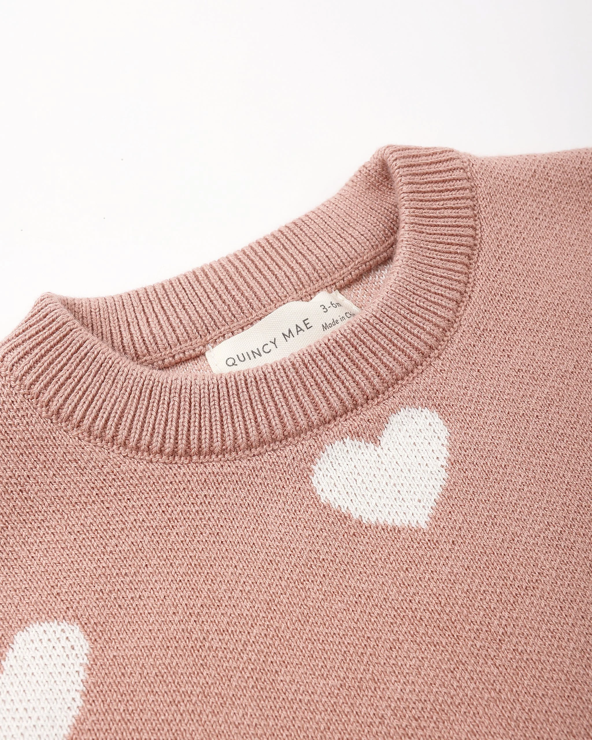 Heart Knit Sweater Pink - Image 4