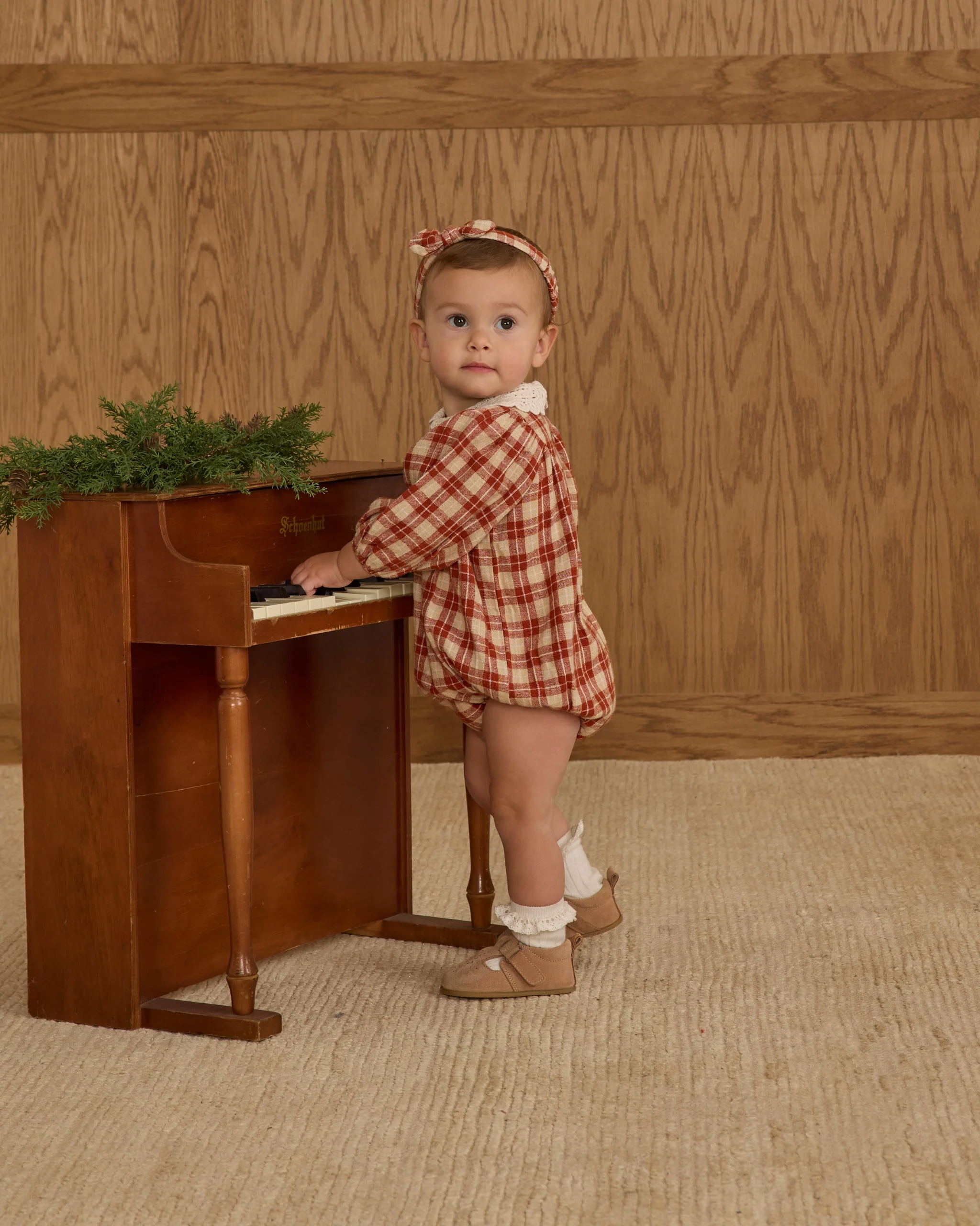 Heidi Romper || Red Plaid - Image 2