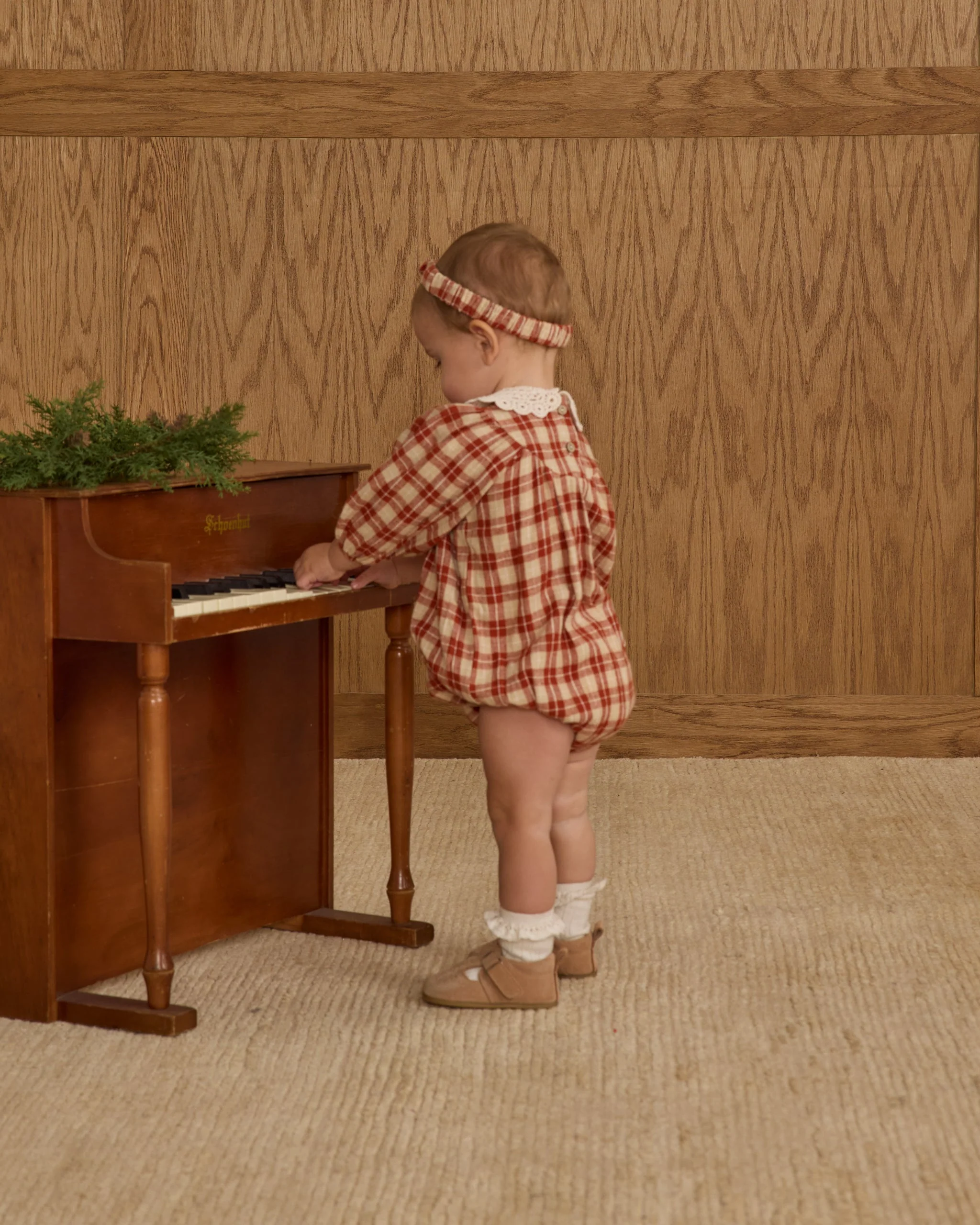 Heidi Romper || Red Plaid - Image 3