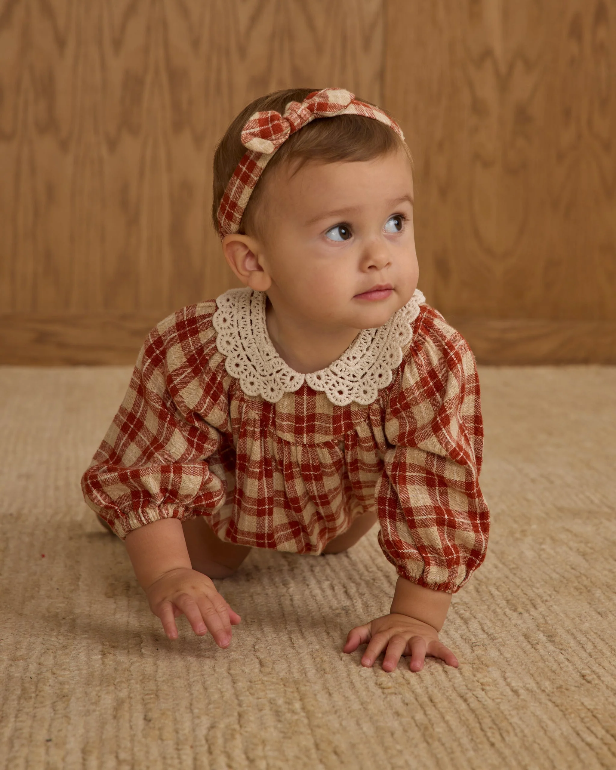 Heidi Romper || Red Plaid - Image 4