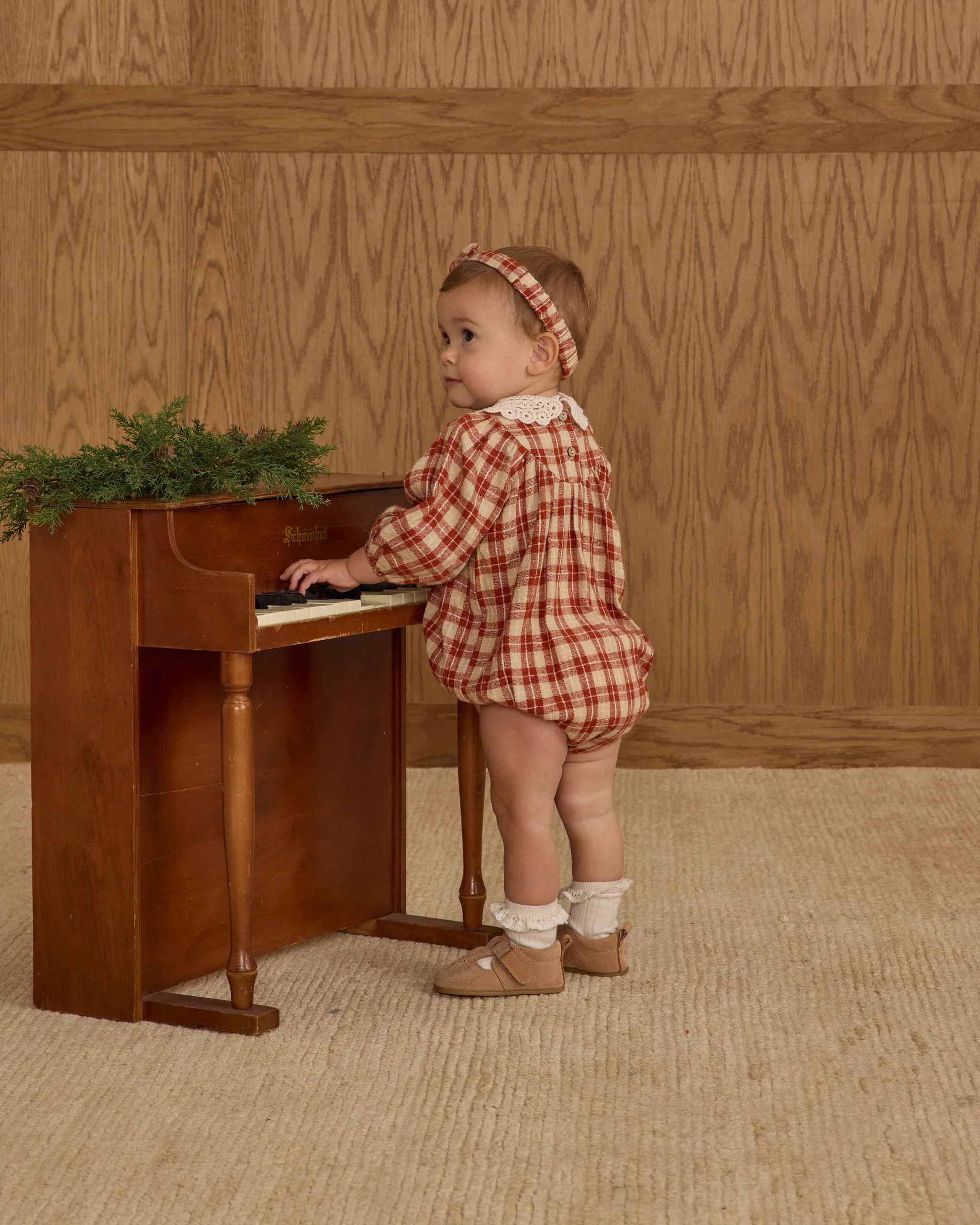 Heidi Romper || Red Plaid - Image 5