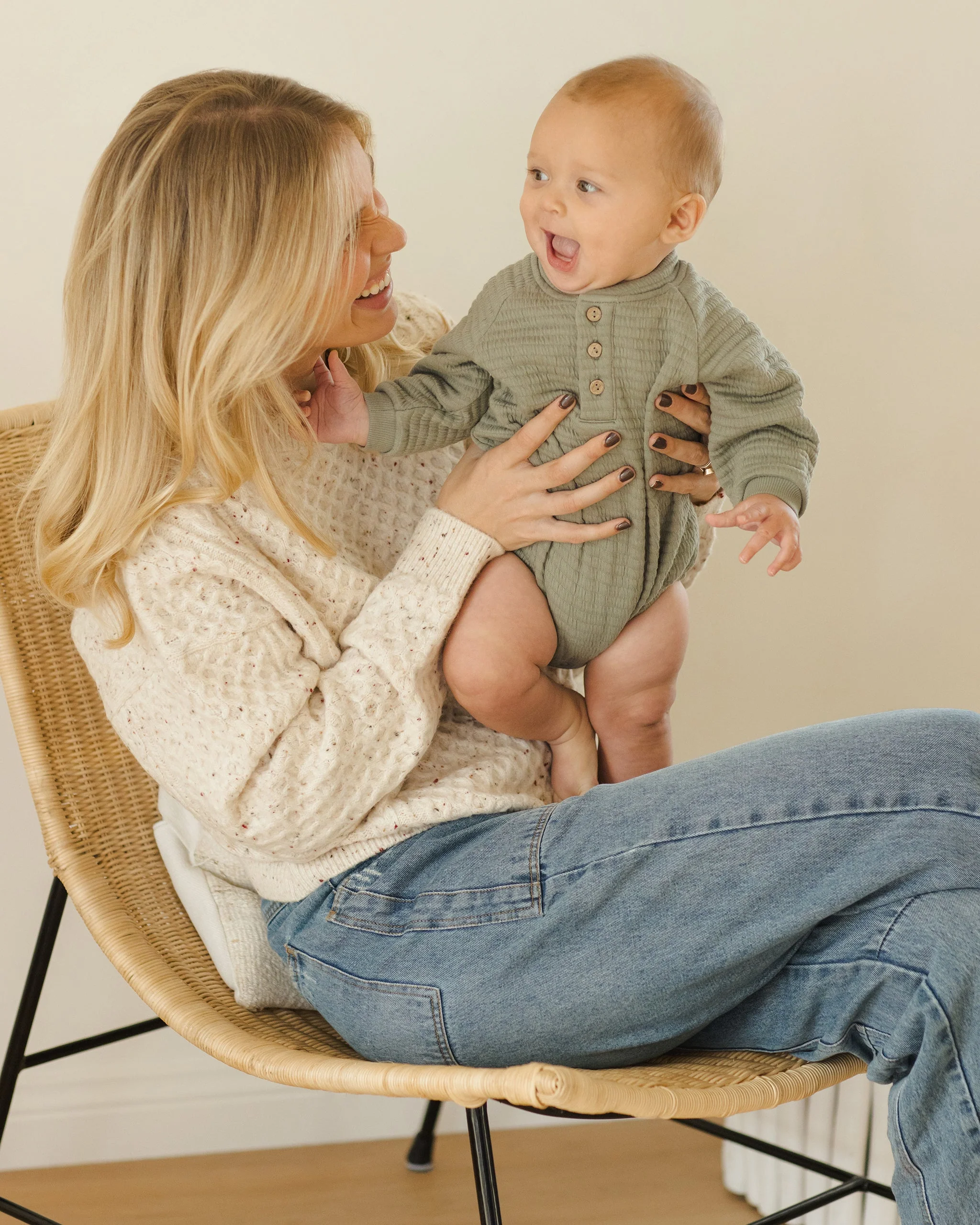 Henley Bubble Romper || Forest - Image 3