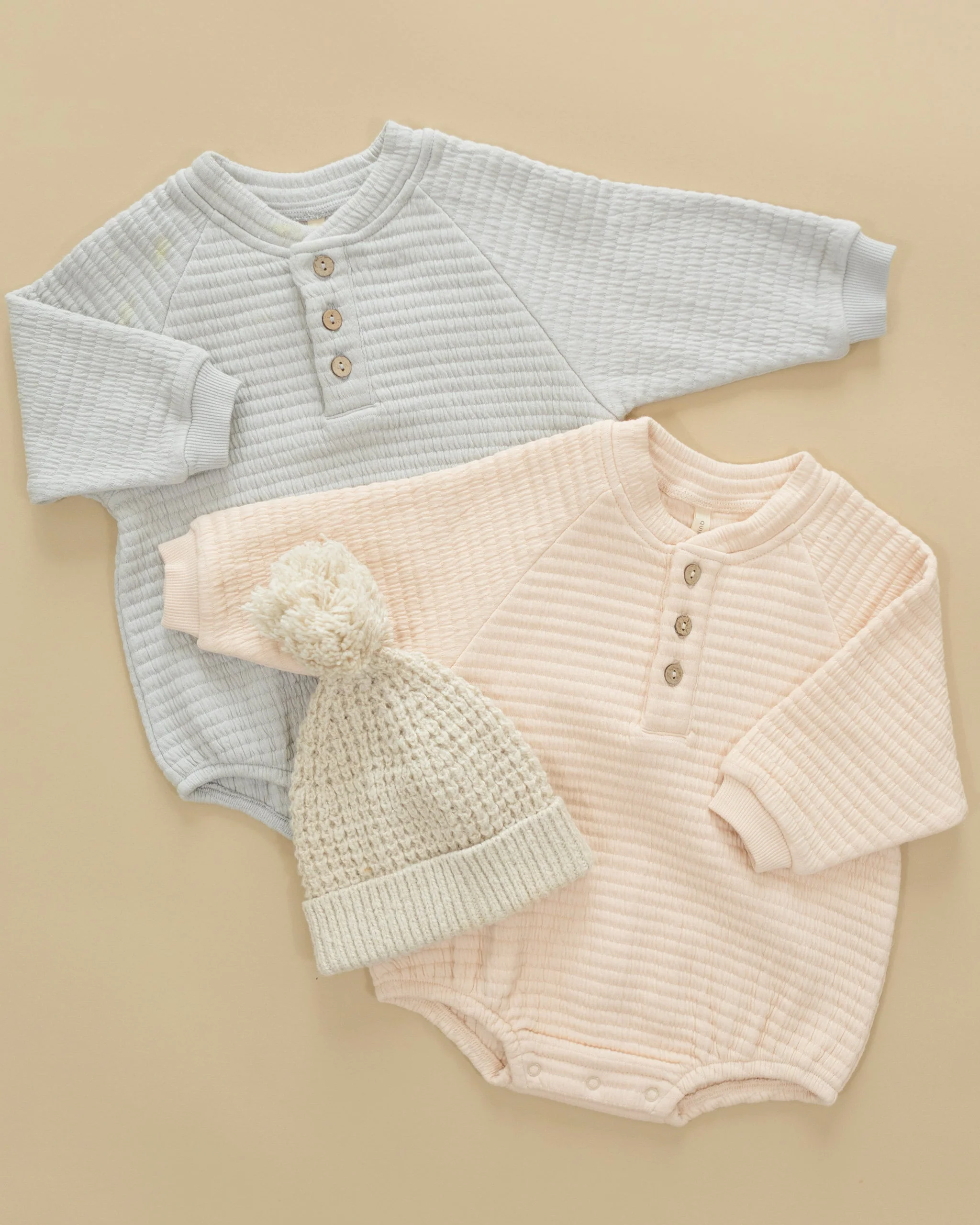Henley Bubble Romper || Frost - Image 3