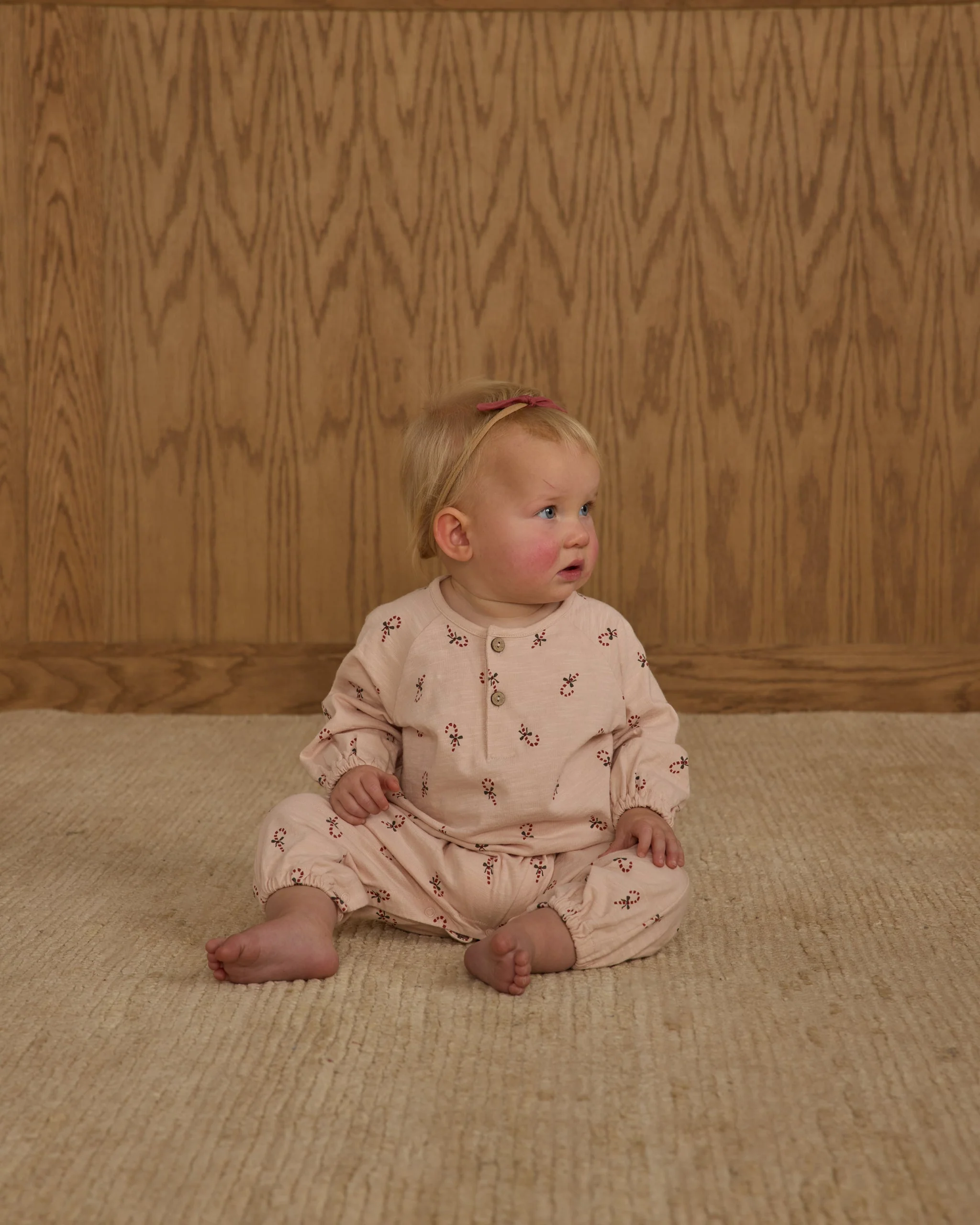 Henley Jumpsuit || Candy Canes - Image 2