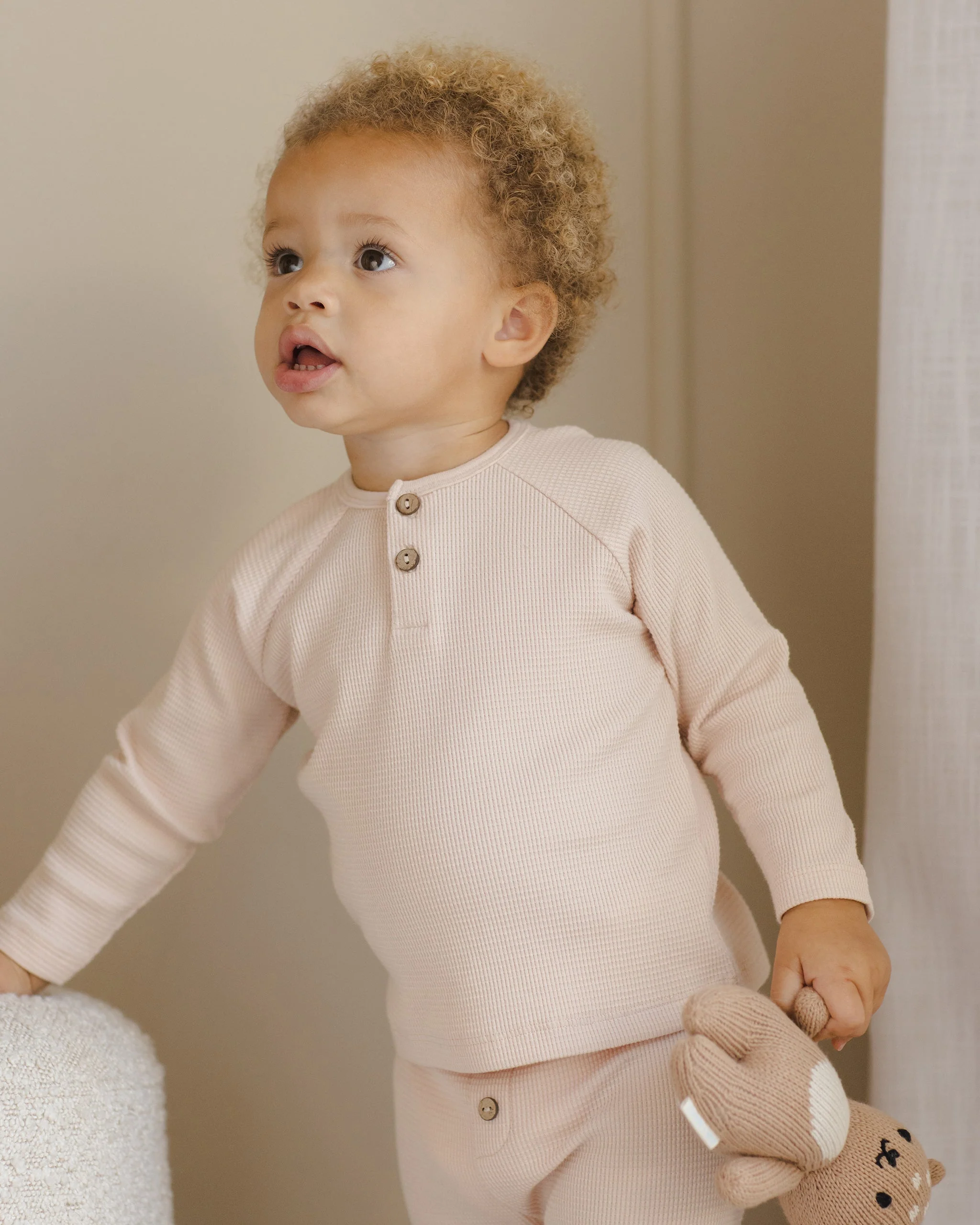 Henley Knit Top || Antique - Image 5