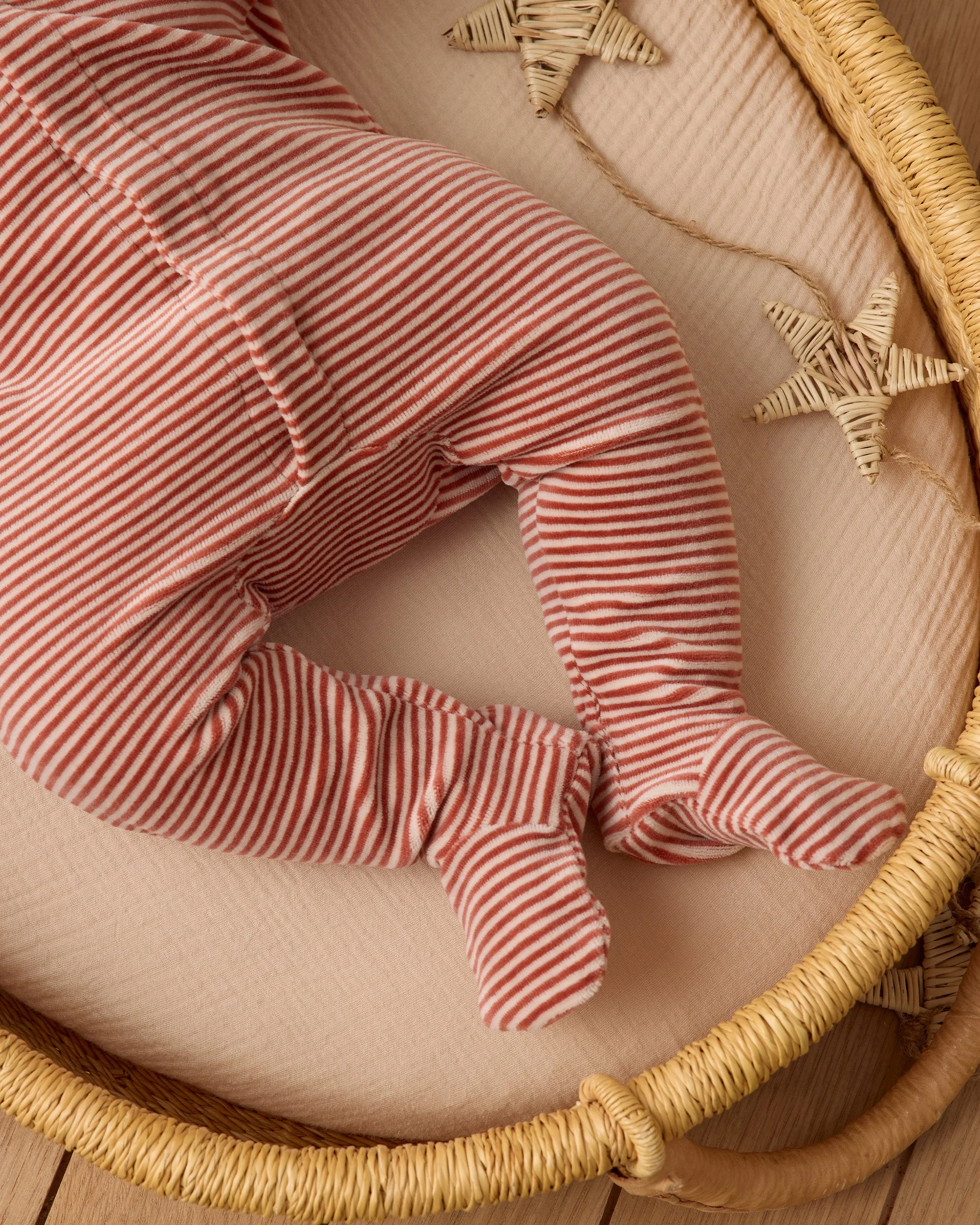 Hidden Snap Footie || Candy Stripe - Image 3