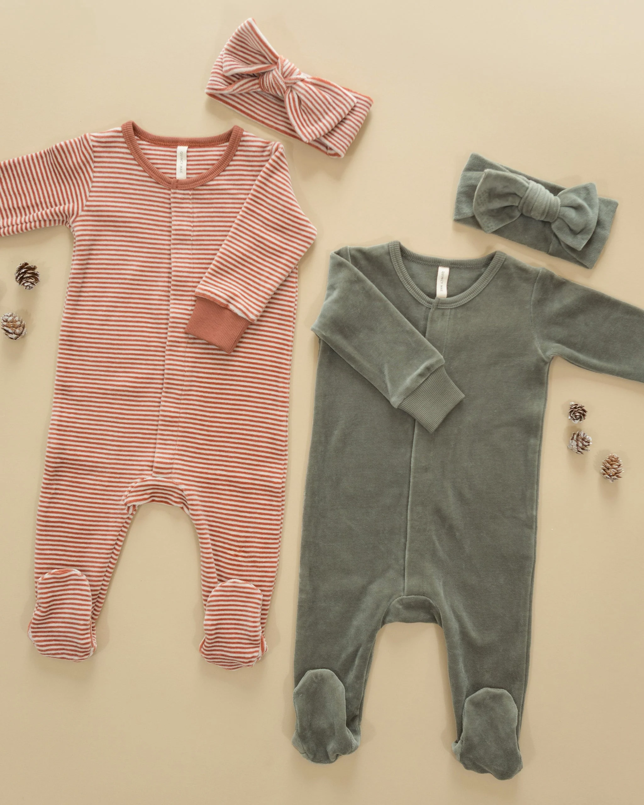 Hidden Snap Footie || Candy Stripe - Image 5