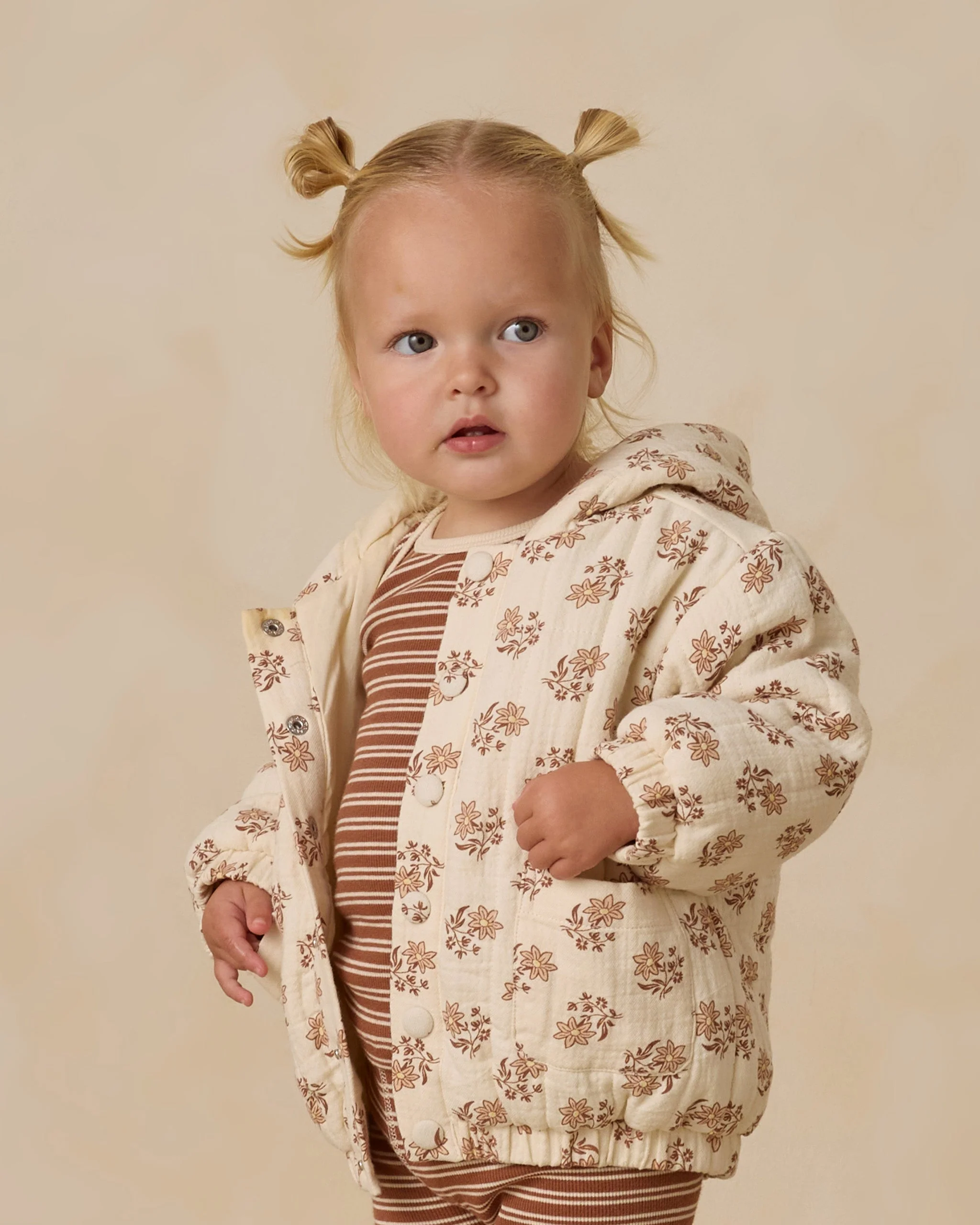 Hooded Woven Jacket || Daylily - Image 3