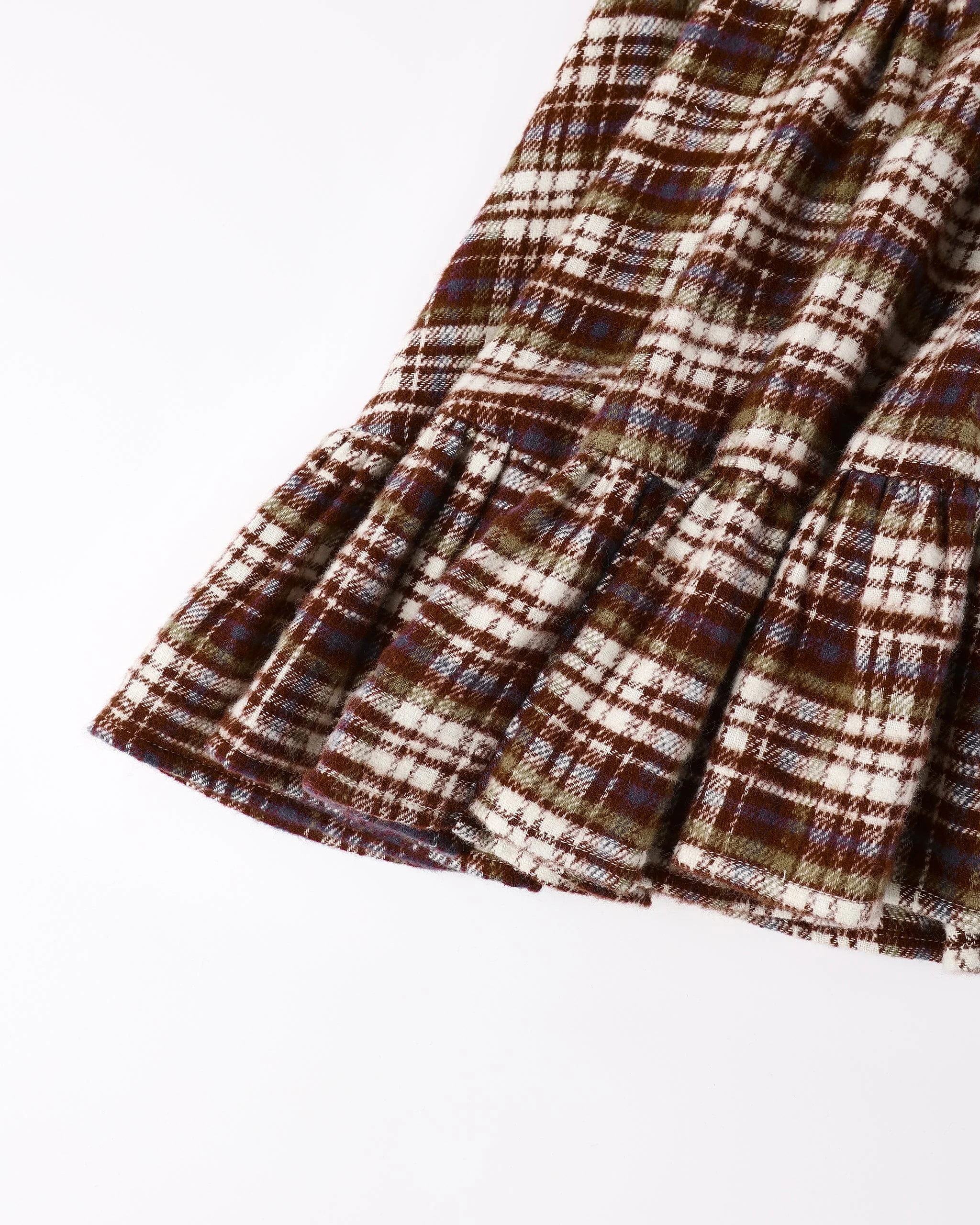 India Dress || Burgundy Plaid - Image 6