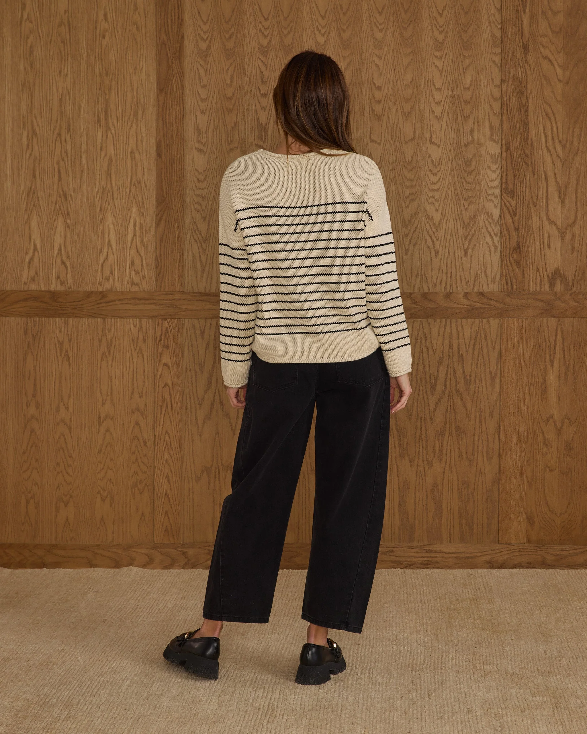 Jacques Sweater | Black Stripe - Image 2