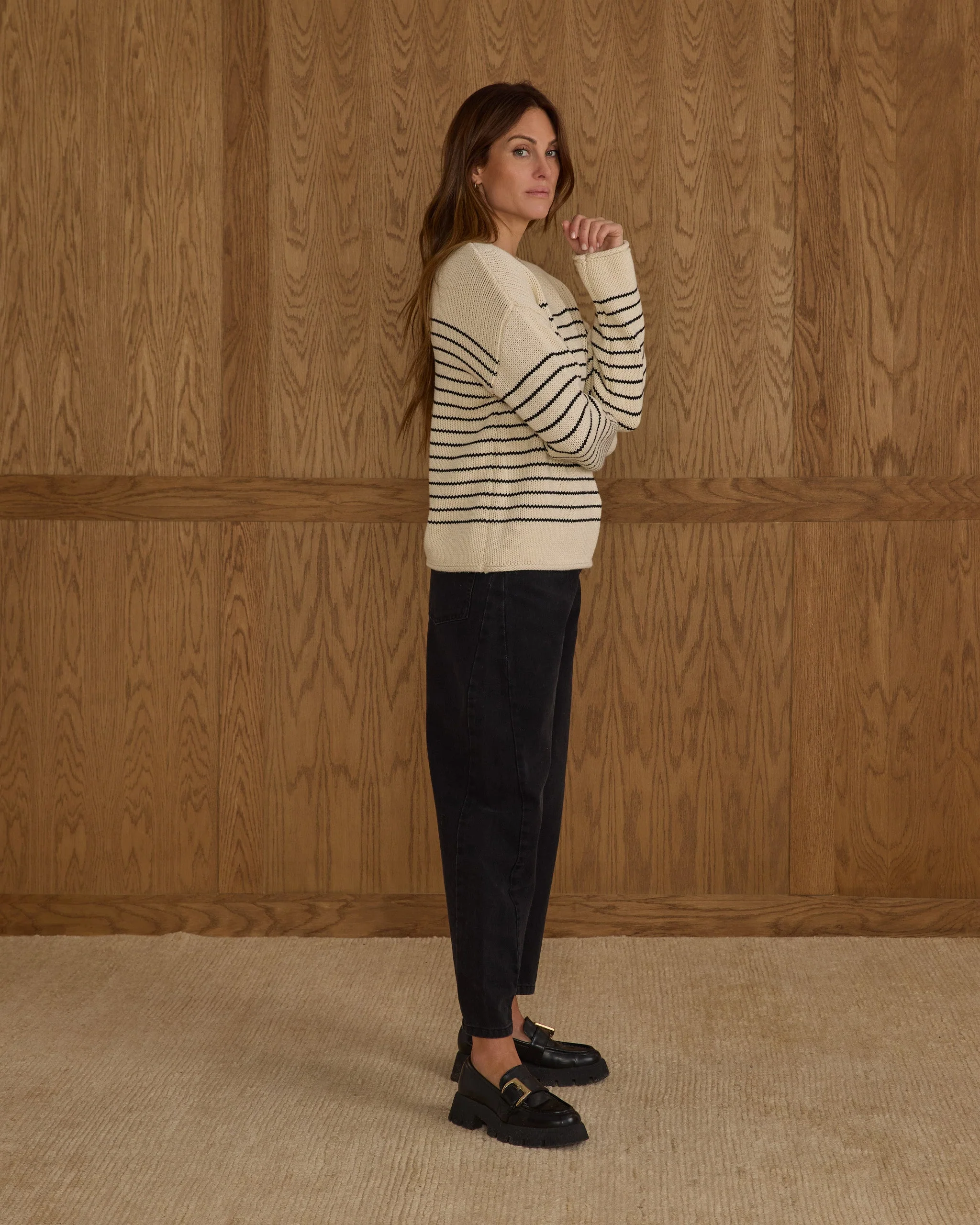 Jacques Sweater | Black Stripe - Image 5