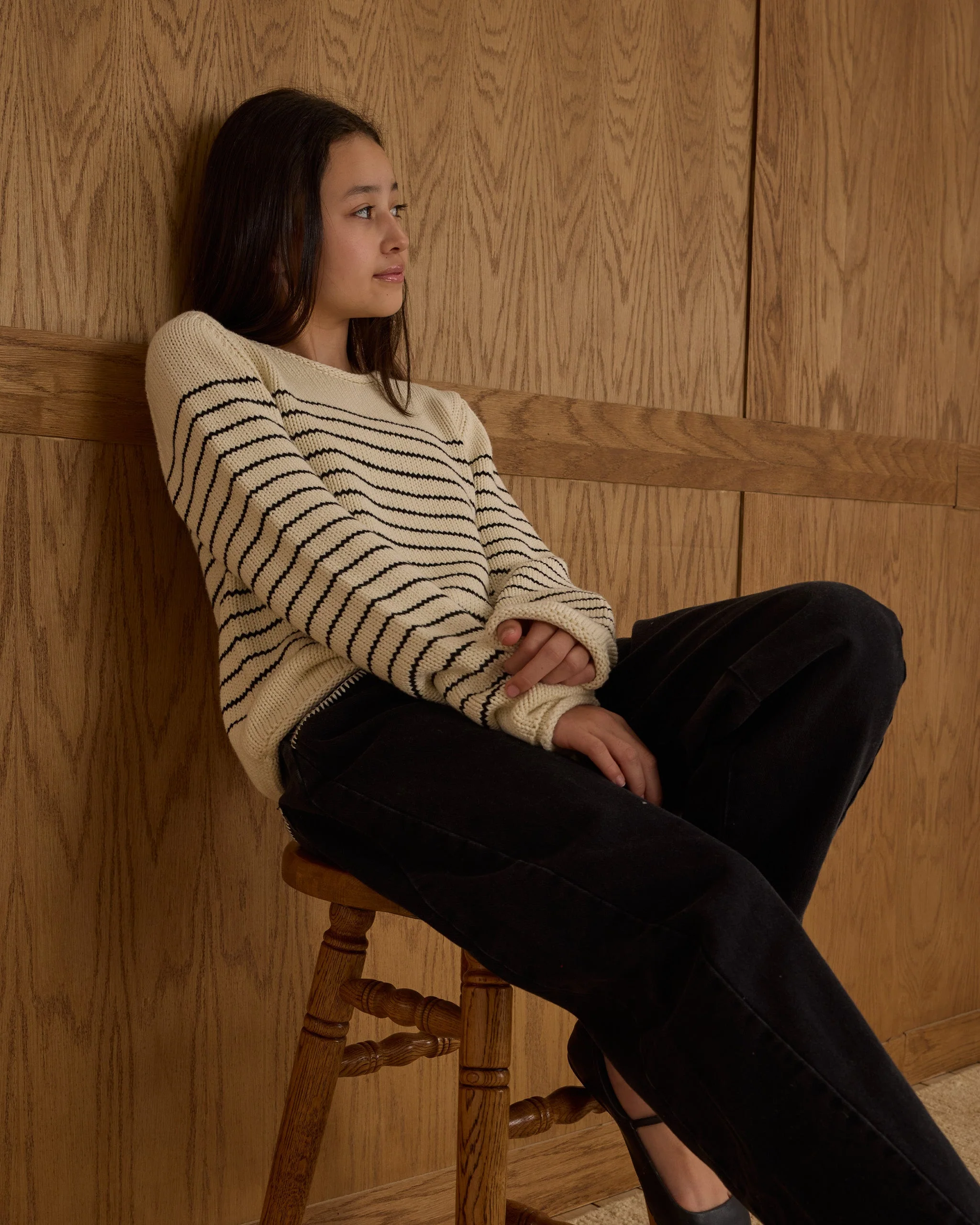 Jacques Sweater || Black Stripe - Image 4