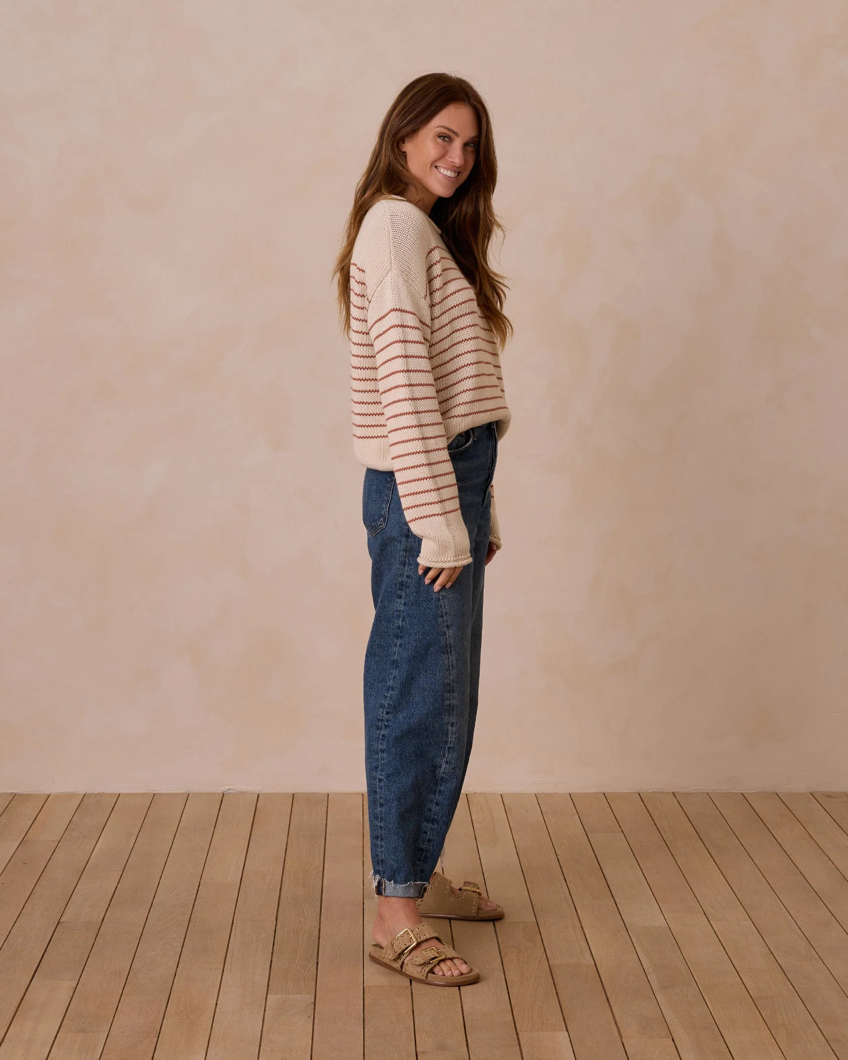 Jacques Sweater | Poppy Stripe - Image 3