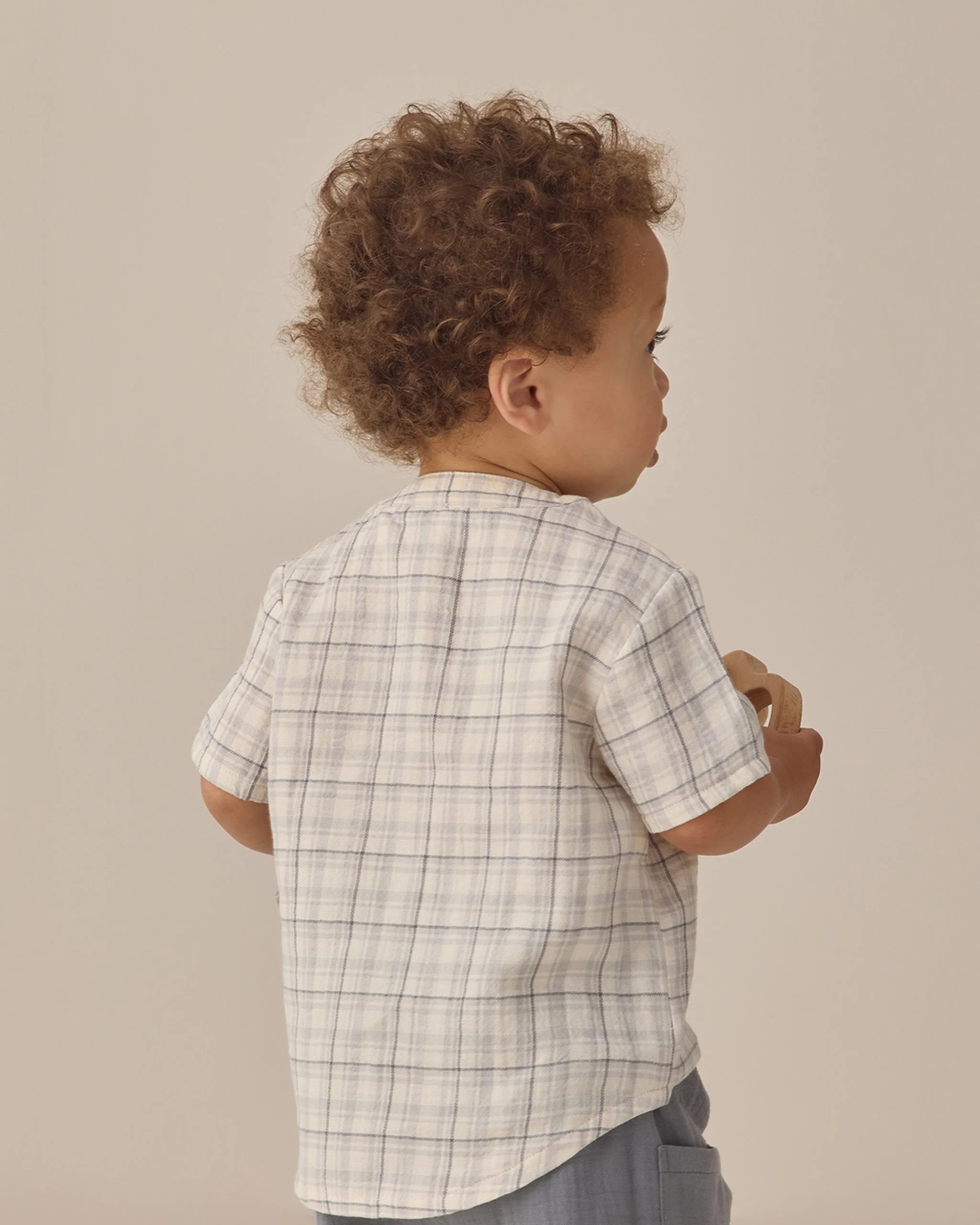 Jaxson Shirt Blue Plaid - Image 3