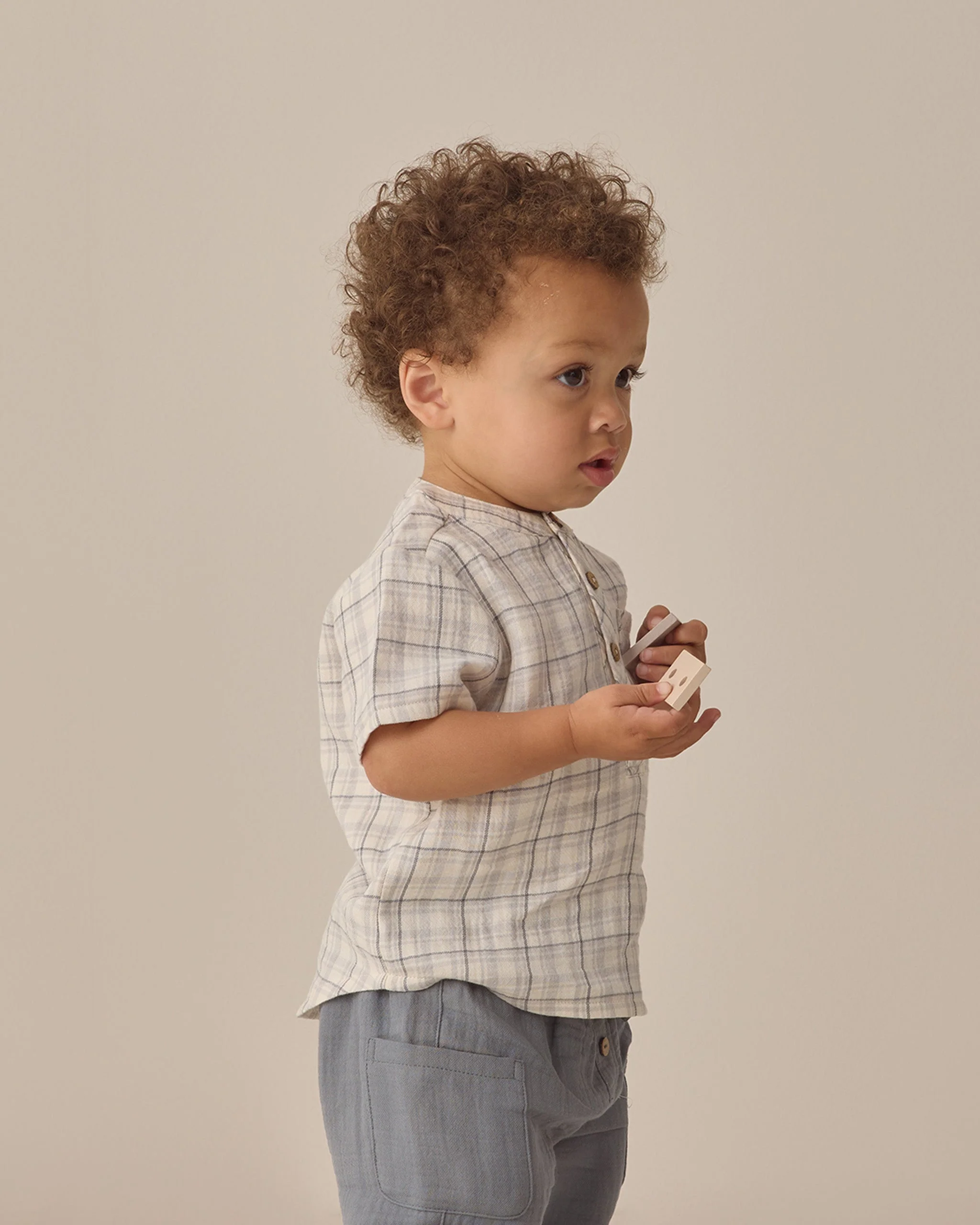 Jaxson Shirt Blue Plaid - Image 4