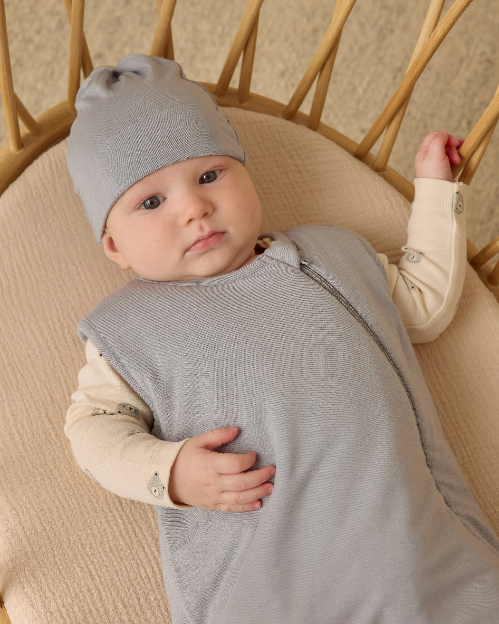 Jersey Bodysuit, 2 Pack || Bears, Steel Blue - Image 2