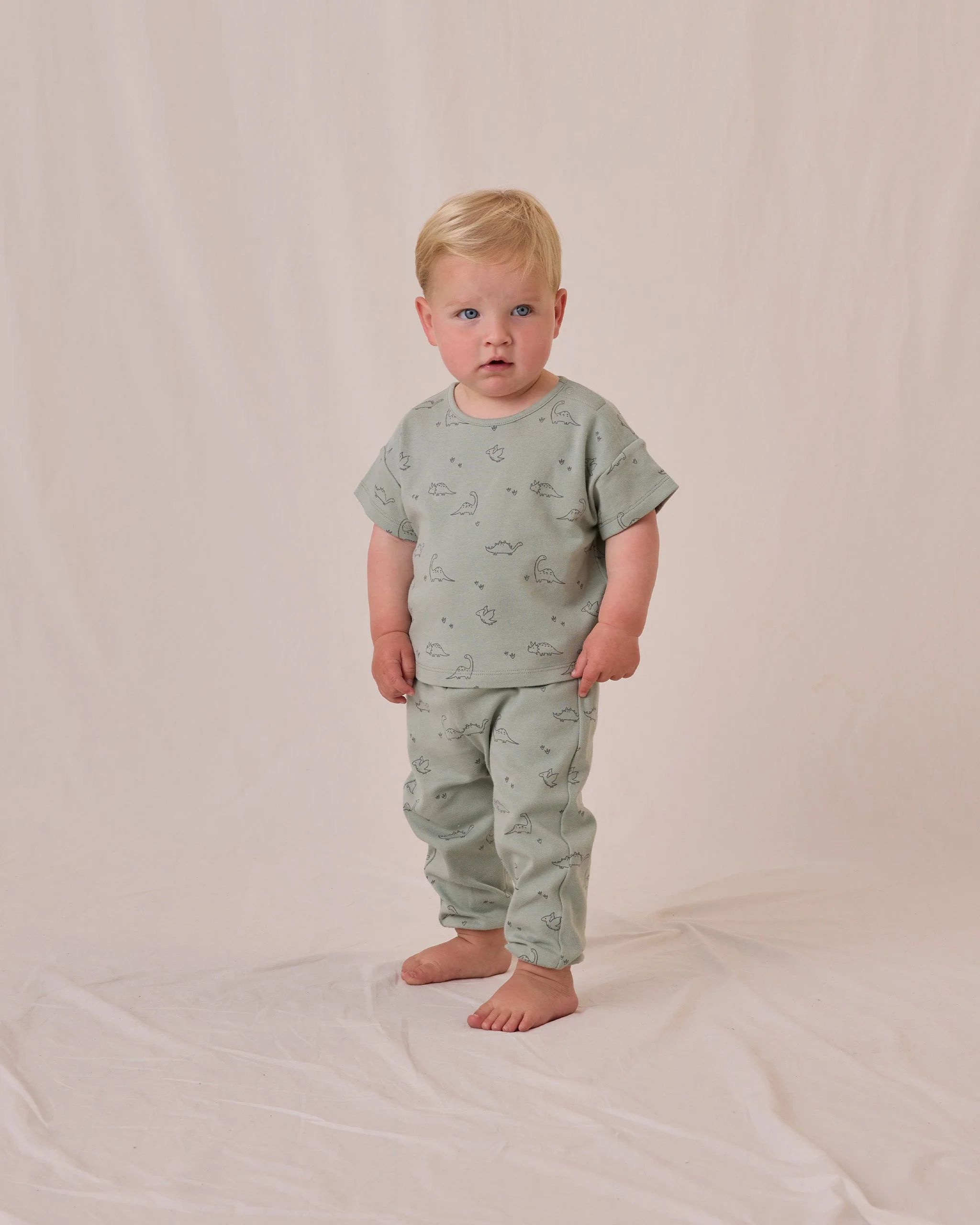 -Jersey Tee + Pant Set || Dino- - Image 2