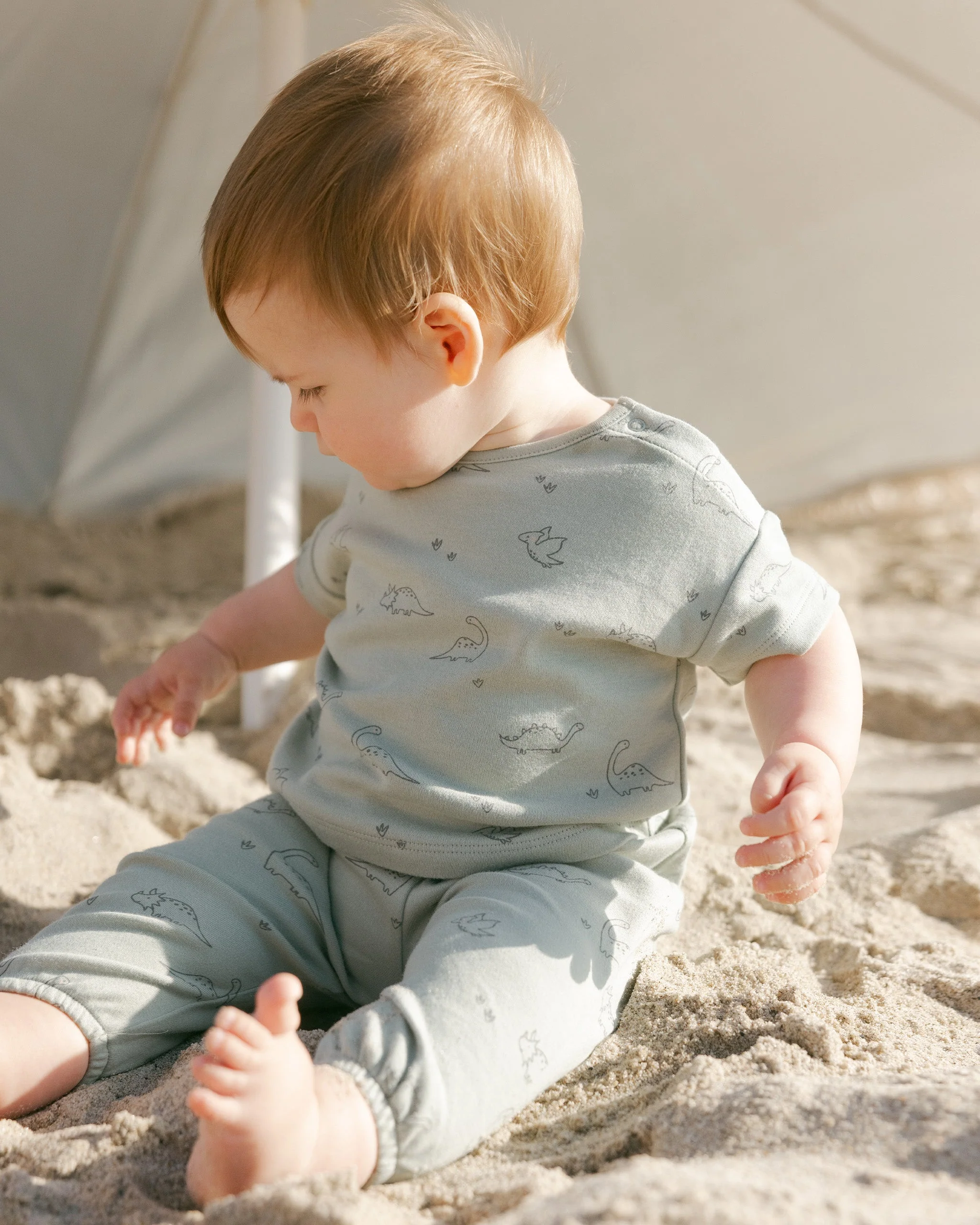-Jersey Tee + Pant Set || Dino- - Image 3