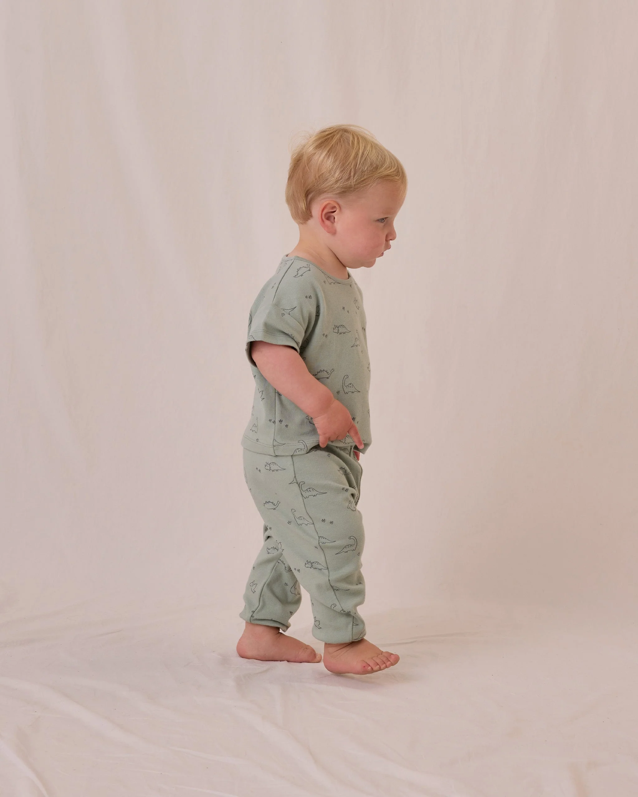 -Jersey Tee + Pant Set || Dino- - Image 5