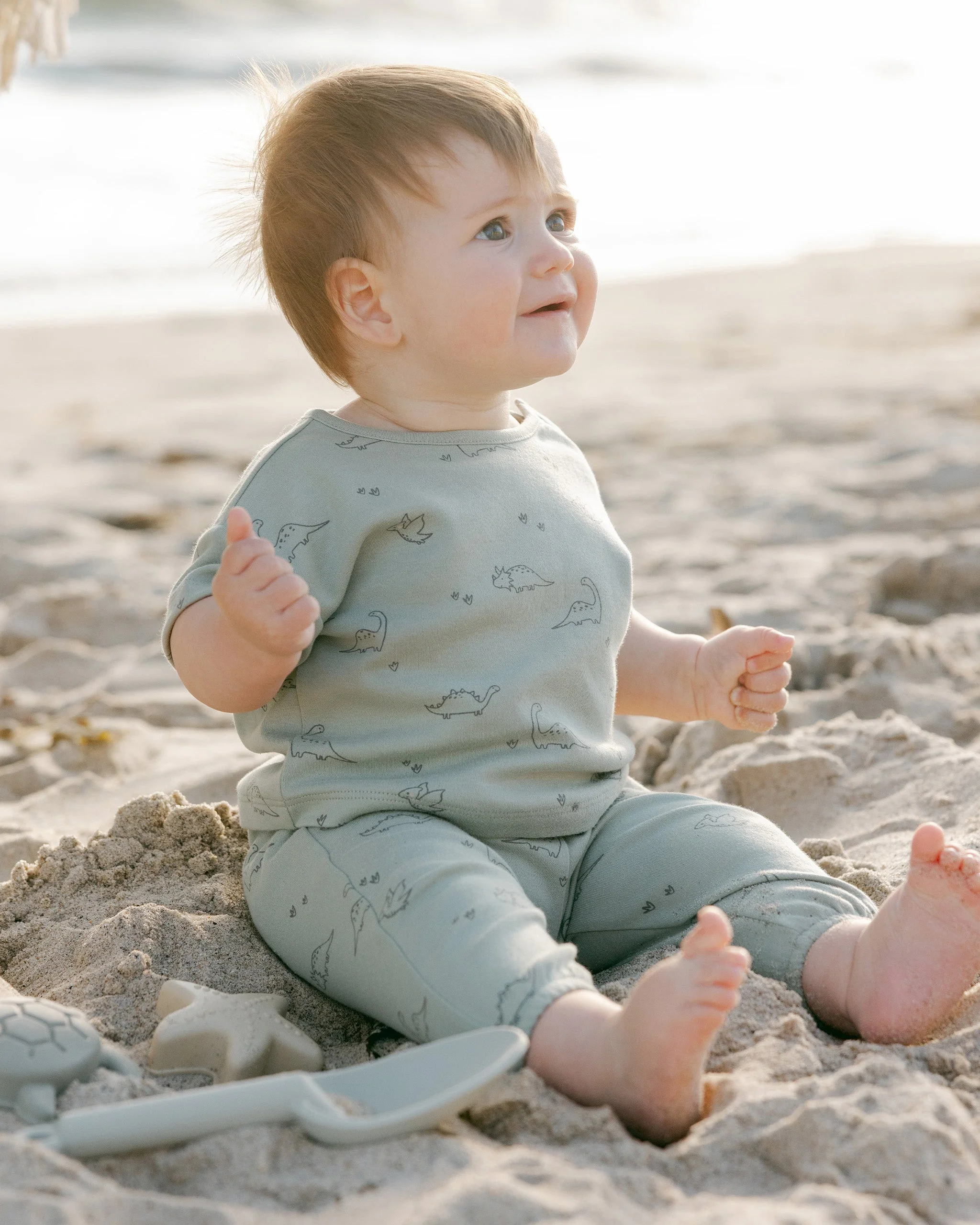 -Jersey Tee + Pant Set || Dino- - Image 6
