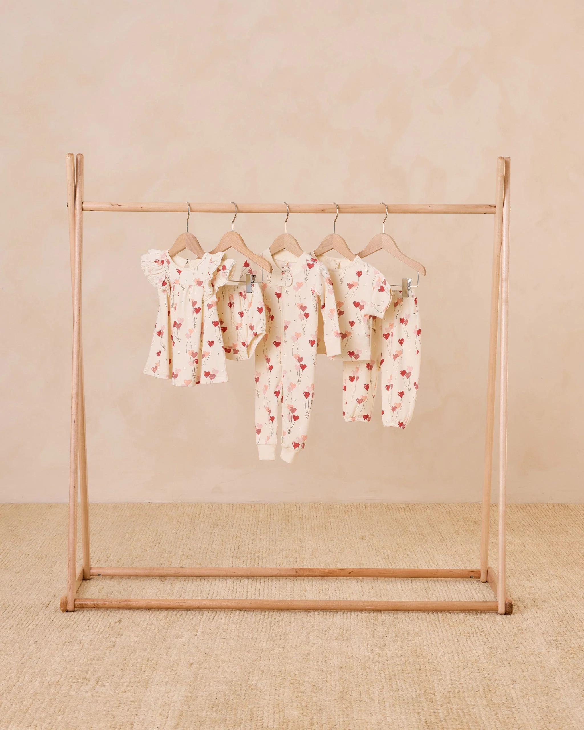 Jersey Tee + Pant Set || Heart Balloons - Image 7