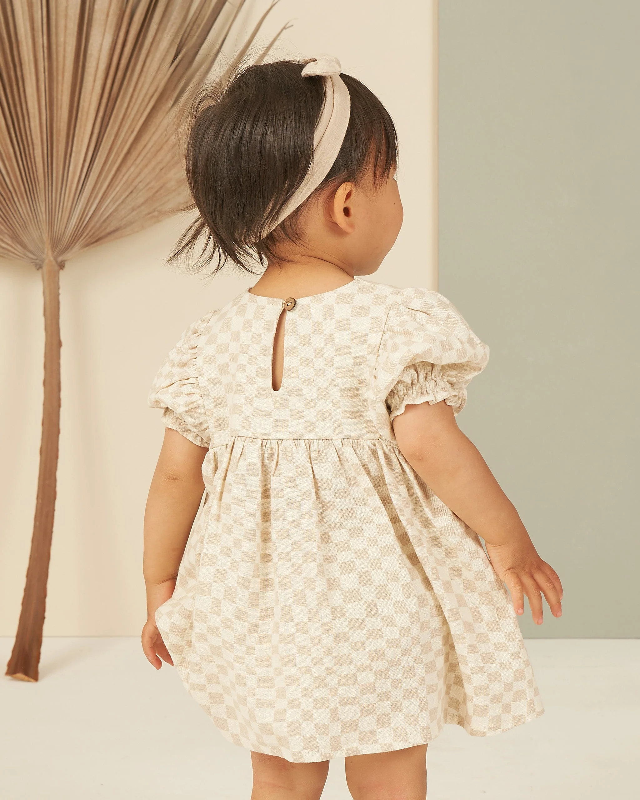 Jolene Dress || Dove Check - Image 4