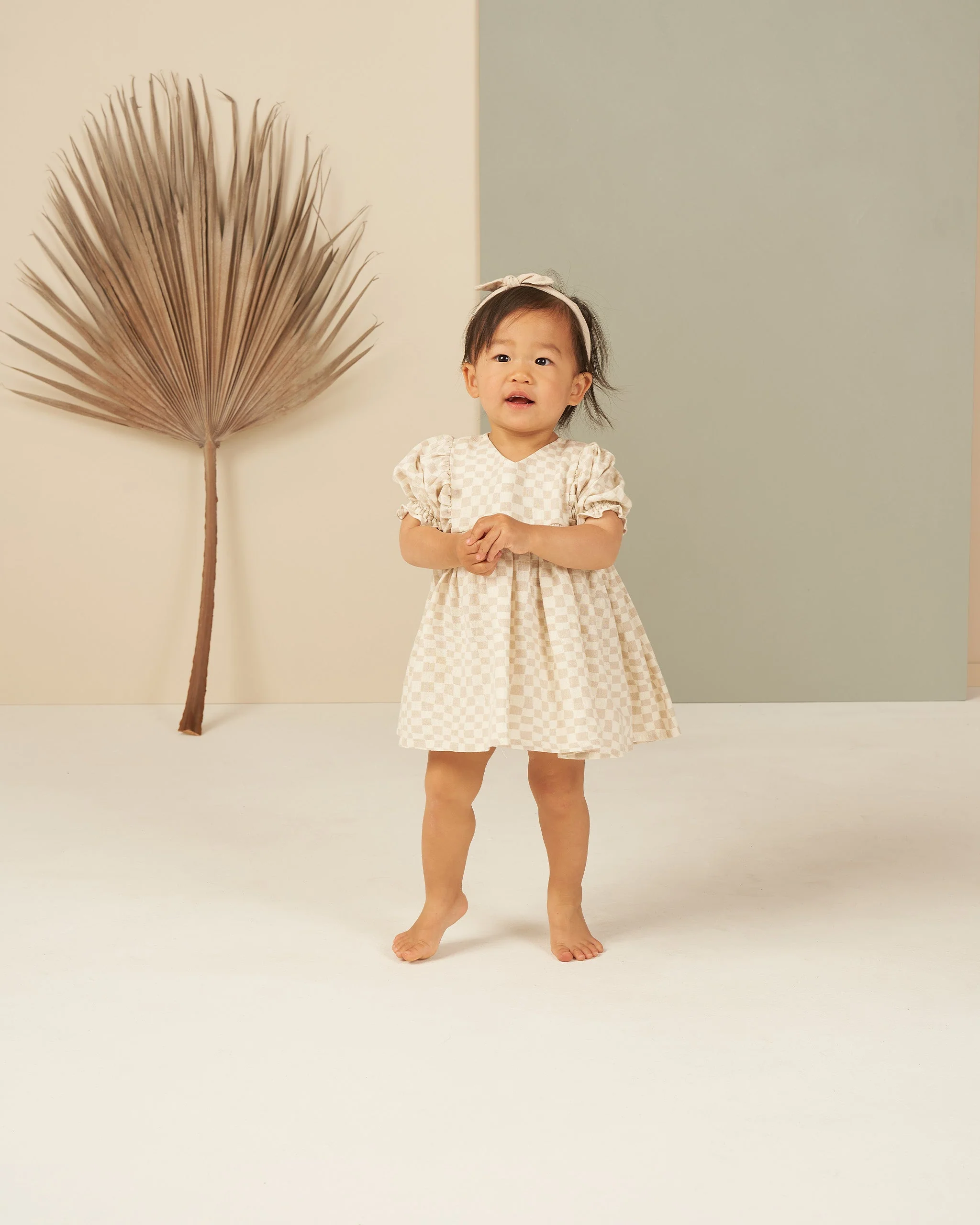 Jolene Dress || Dove Check - Image 5